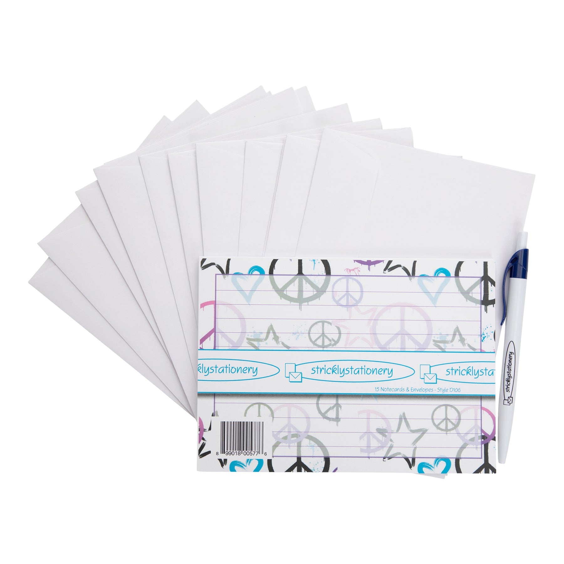 Heart Stars Peace Notecard