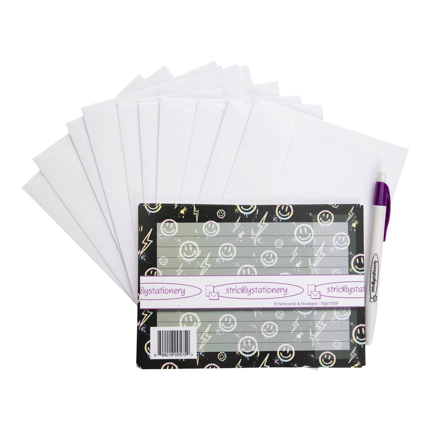 Smiley Lightening Bolt Note Card