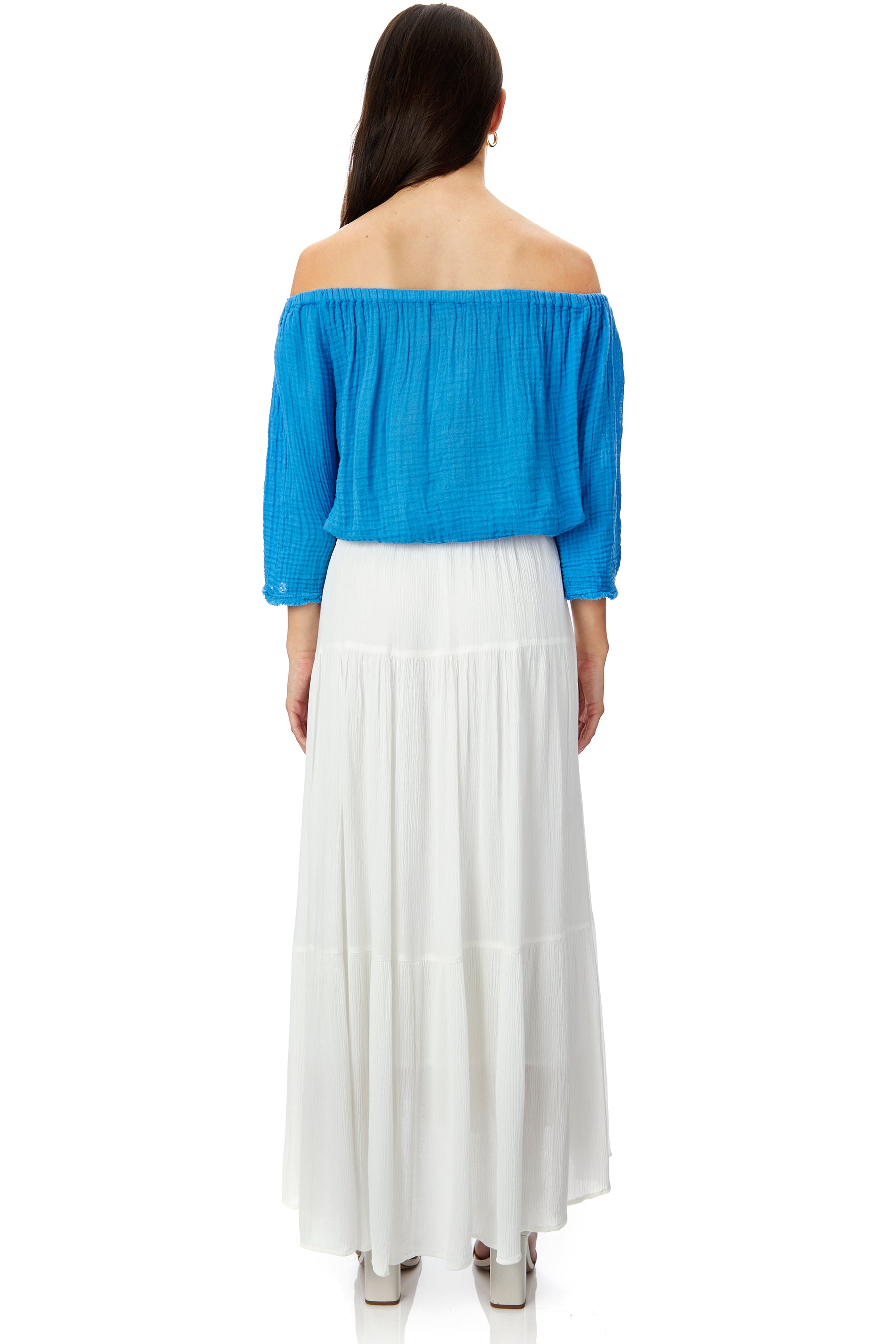 Isabel Gauze Off The Shoulder Top