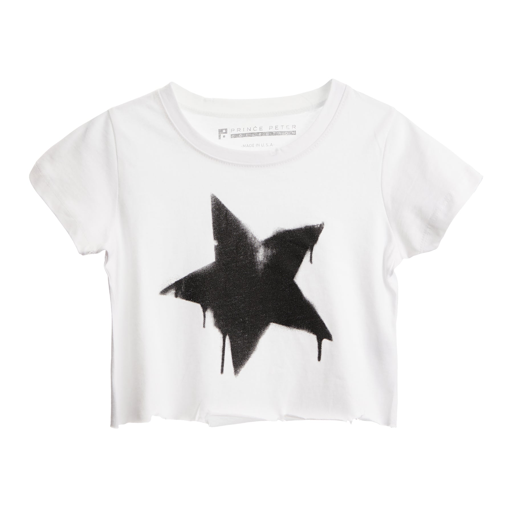 Distressted Star Crop Tee