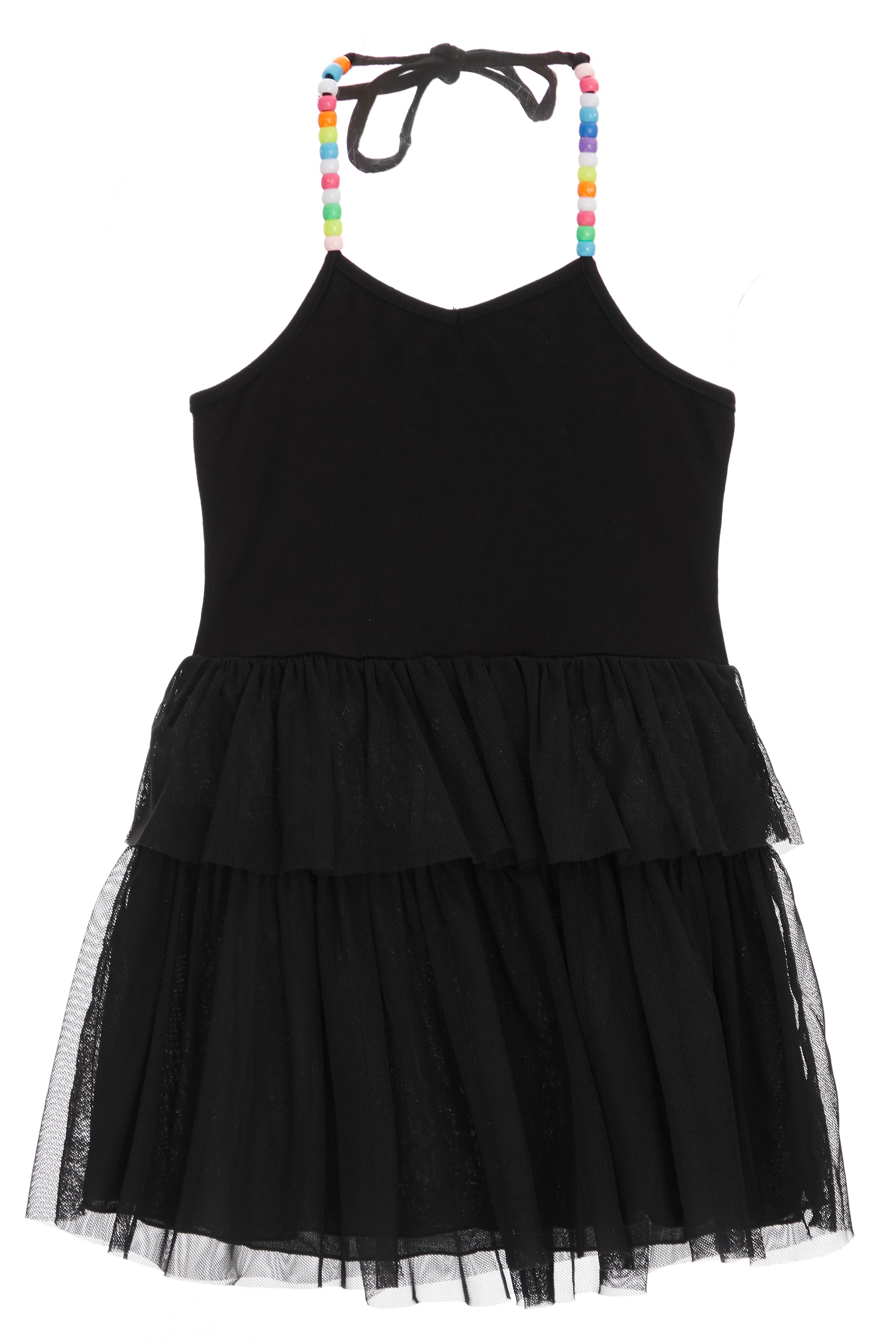 Tulle Halter Top Dress