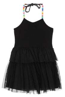 Tulle Halter Top Dress