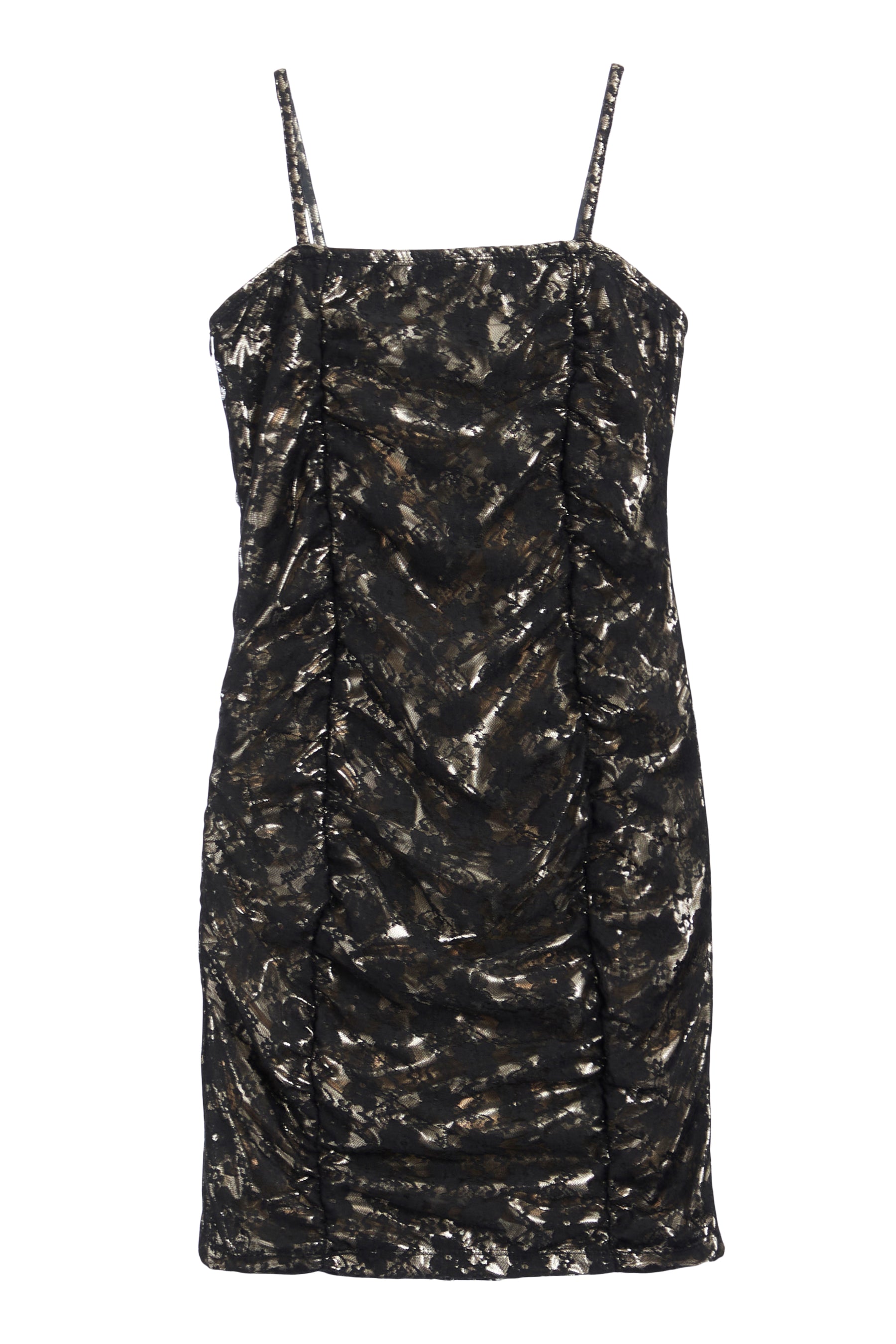 Metallic Lace Dress