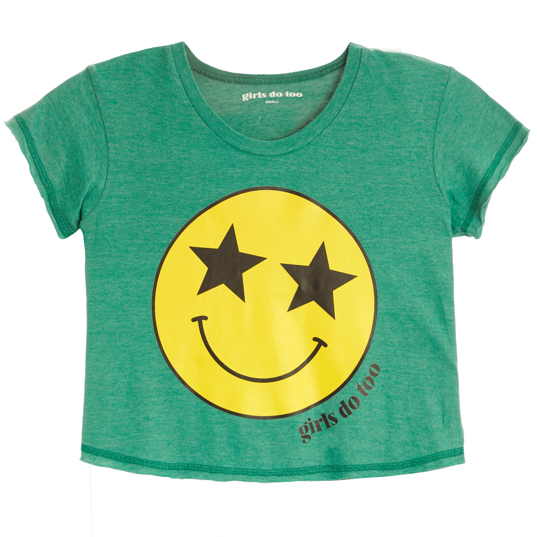 Short Sleeve Tee With Yellow Smile
