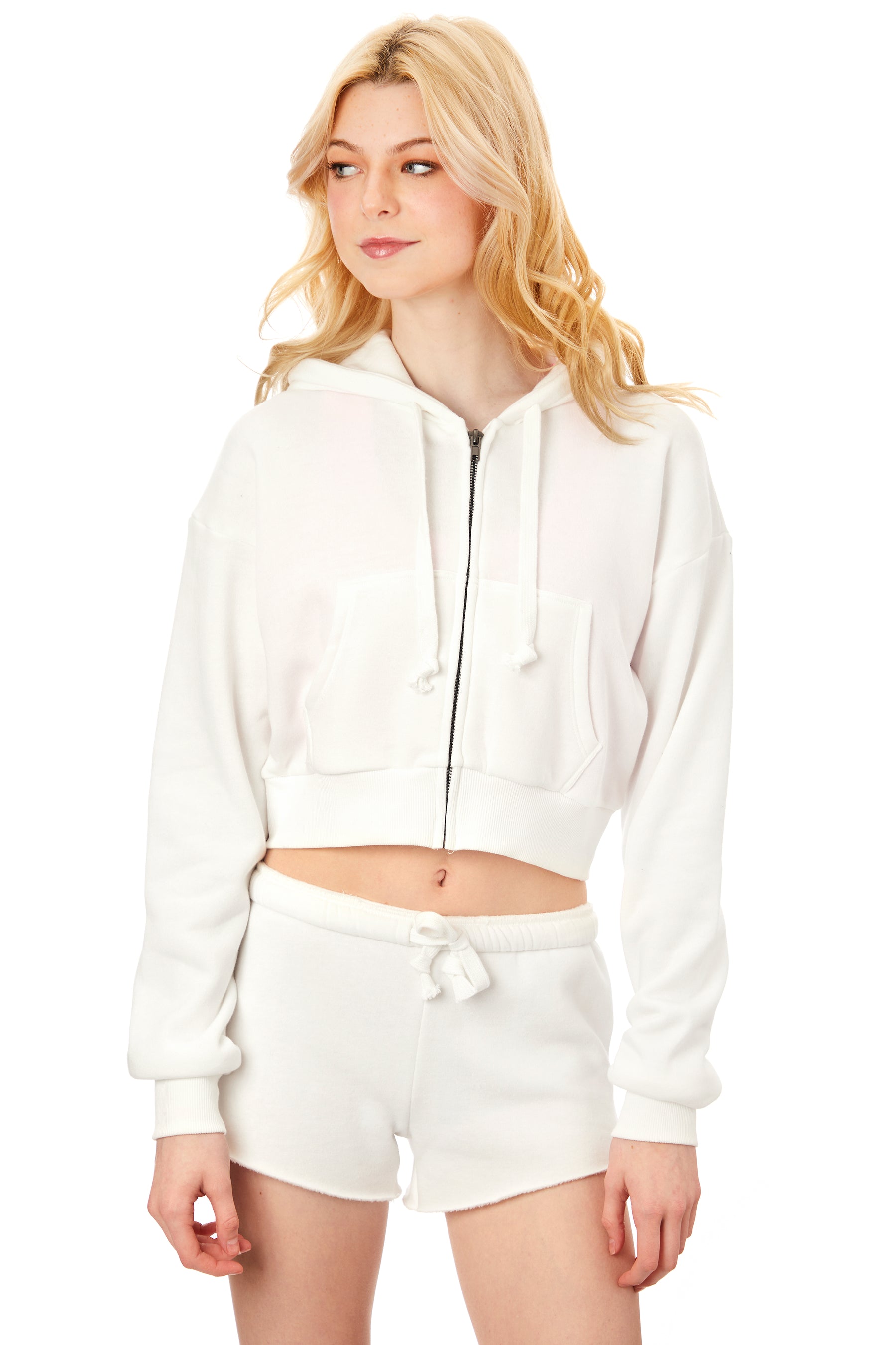 Dylan Crop Zip Hoodie