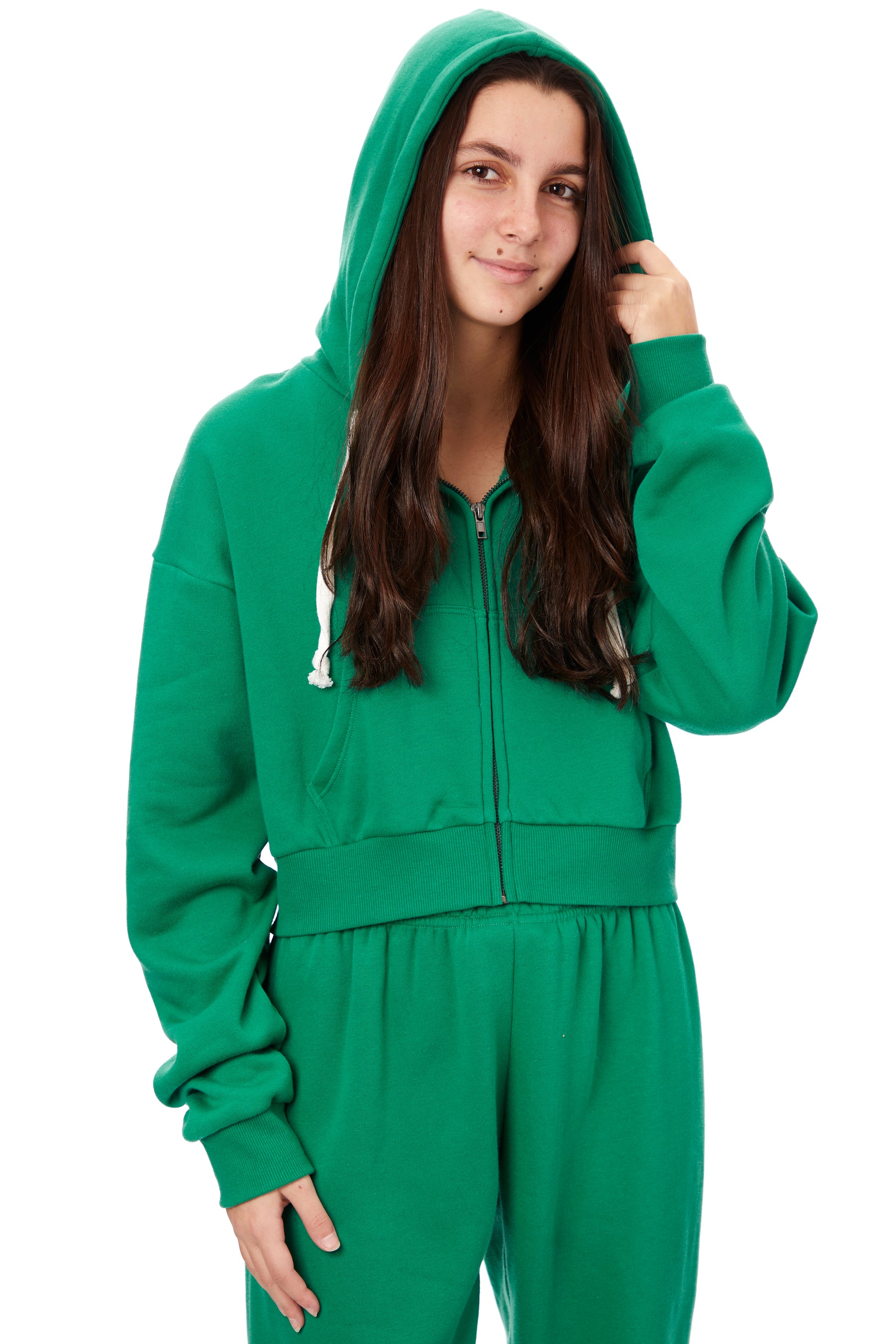 Dylan Crop Zip Hoodie