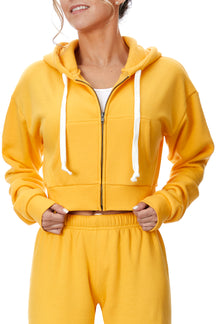 Dylan Crop Zip Hoodie