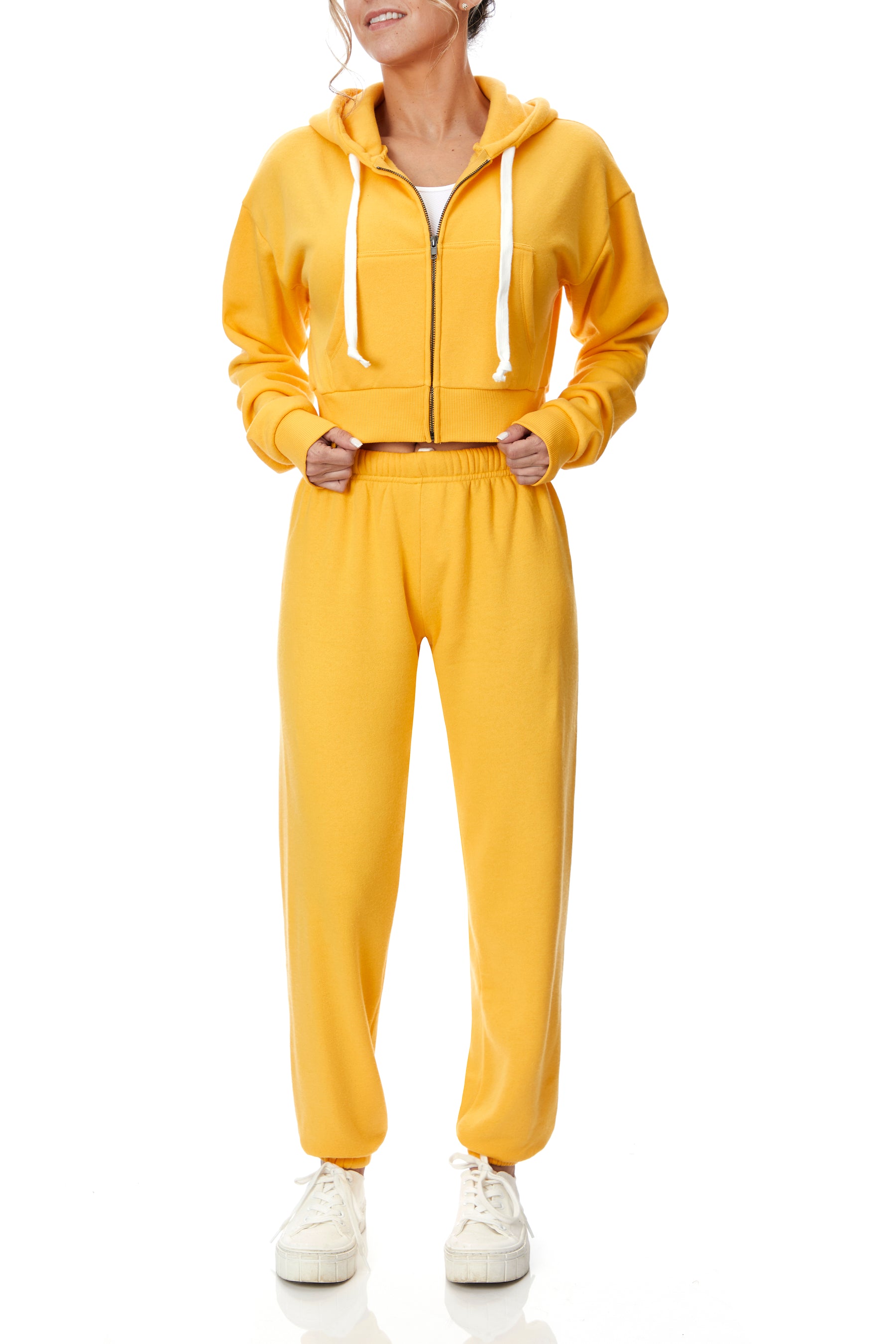 Dylan Crop Zip Hoodie