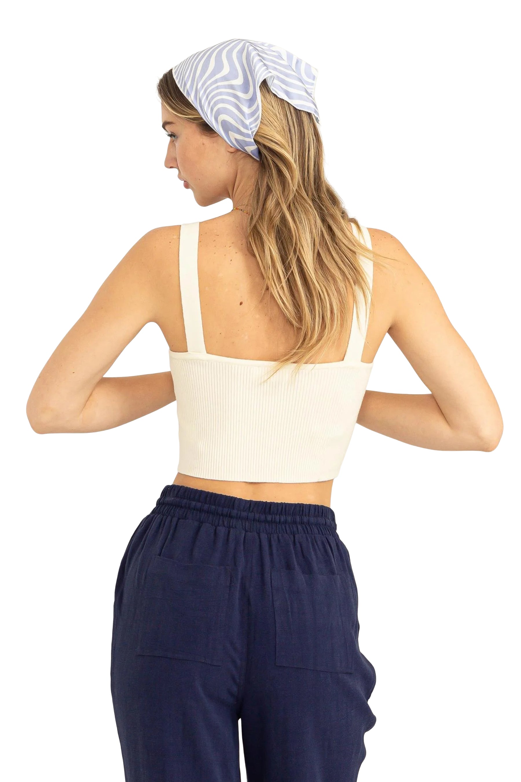Ribbed Cropped Tank Top