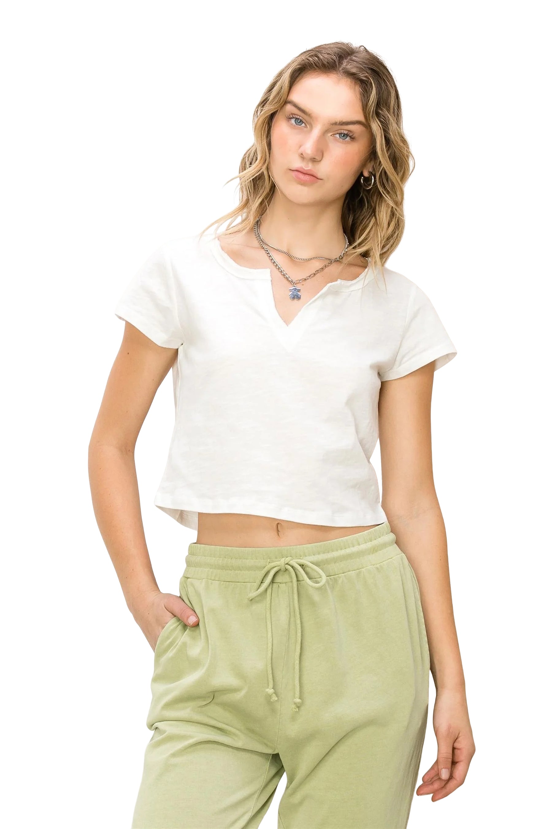 Notch Neck Tee