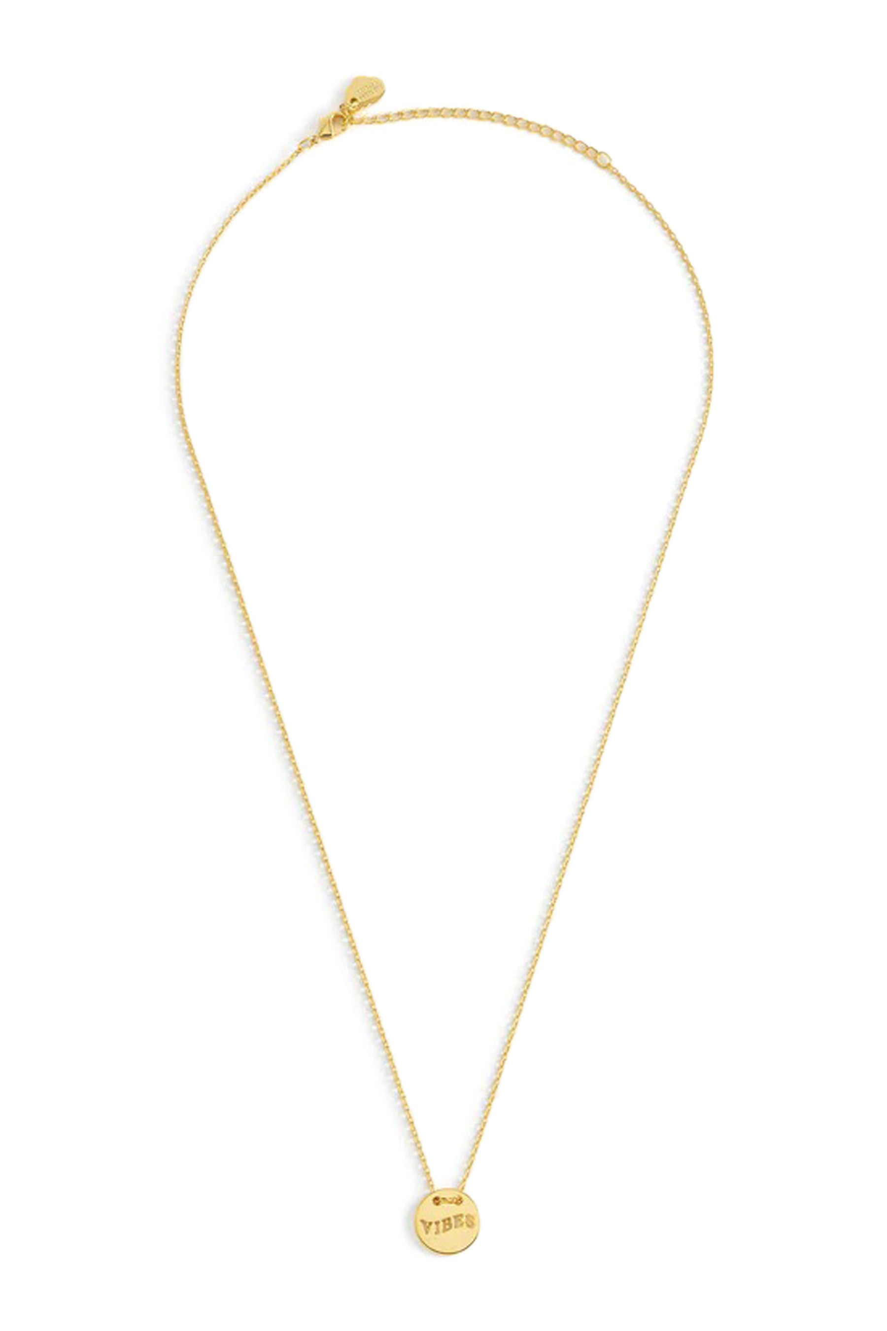 Vibes Cut Out Disc Necklace