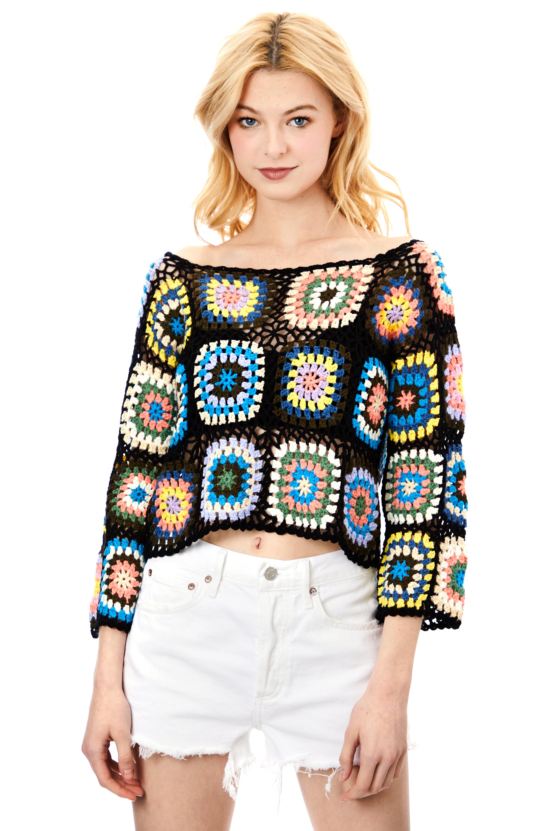 Crochet Patches Sweater