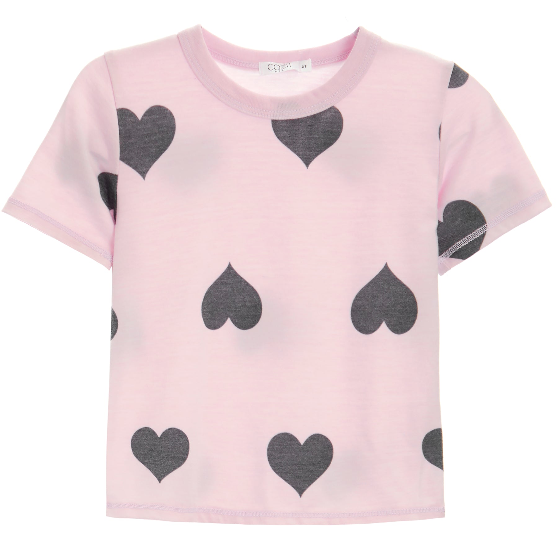 S/S Tee- Heart Print