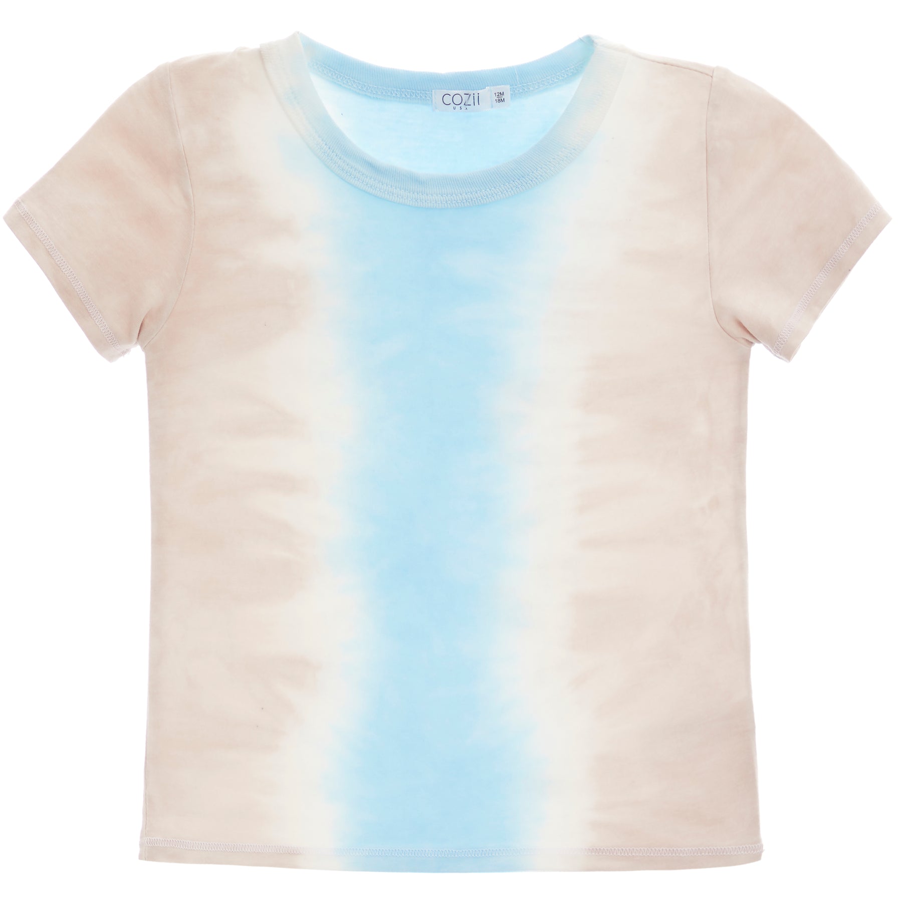 S/S Tee- Blue Pebble Tie Dye