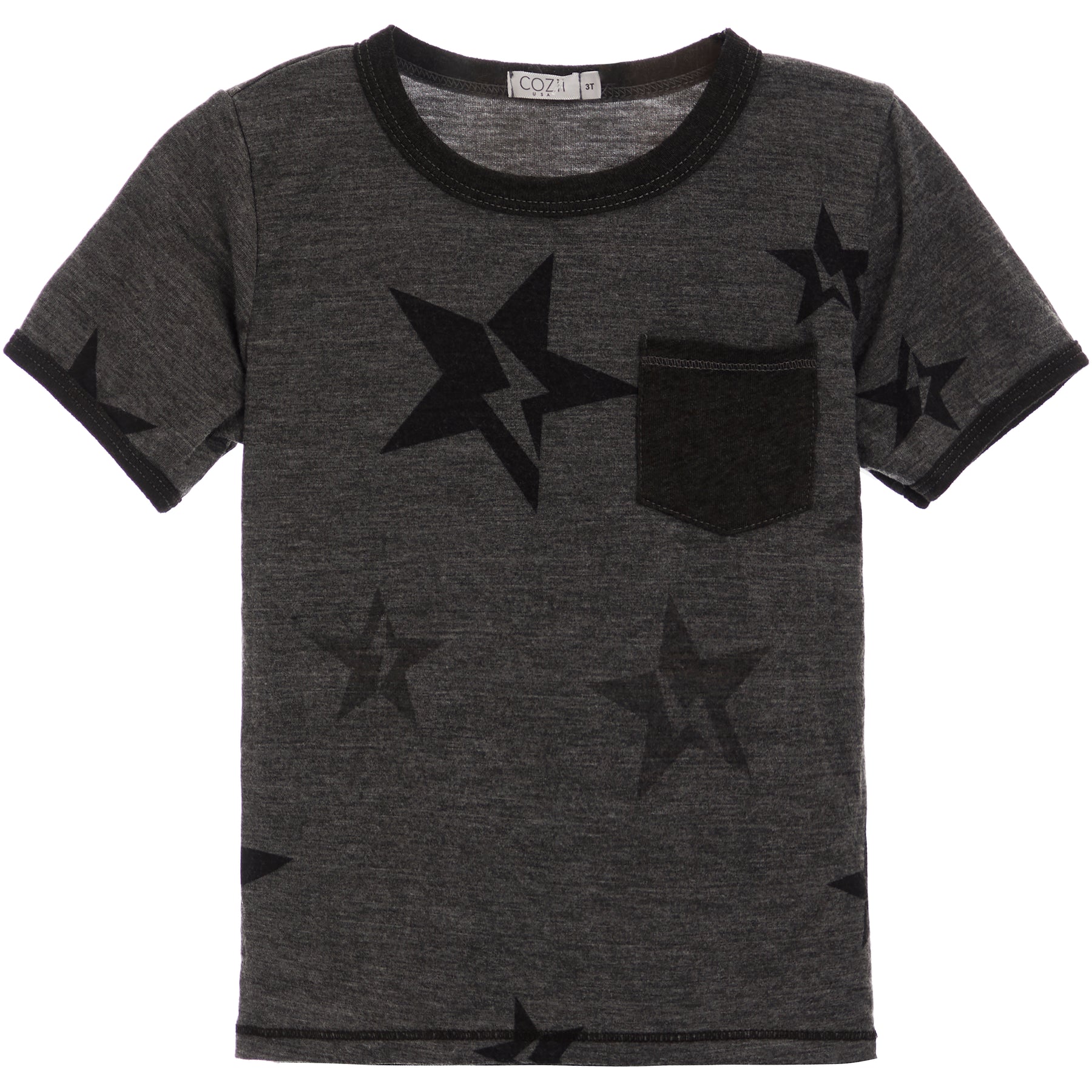S/S Ringer Tee w/Pocket