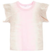 Pink Pebble Double Ruffle Sleeve Top