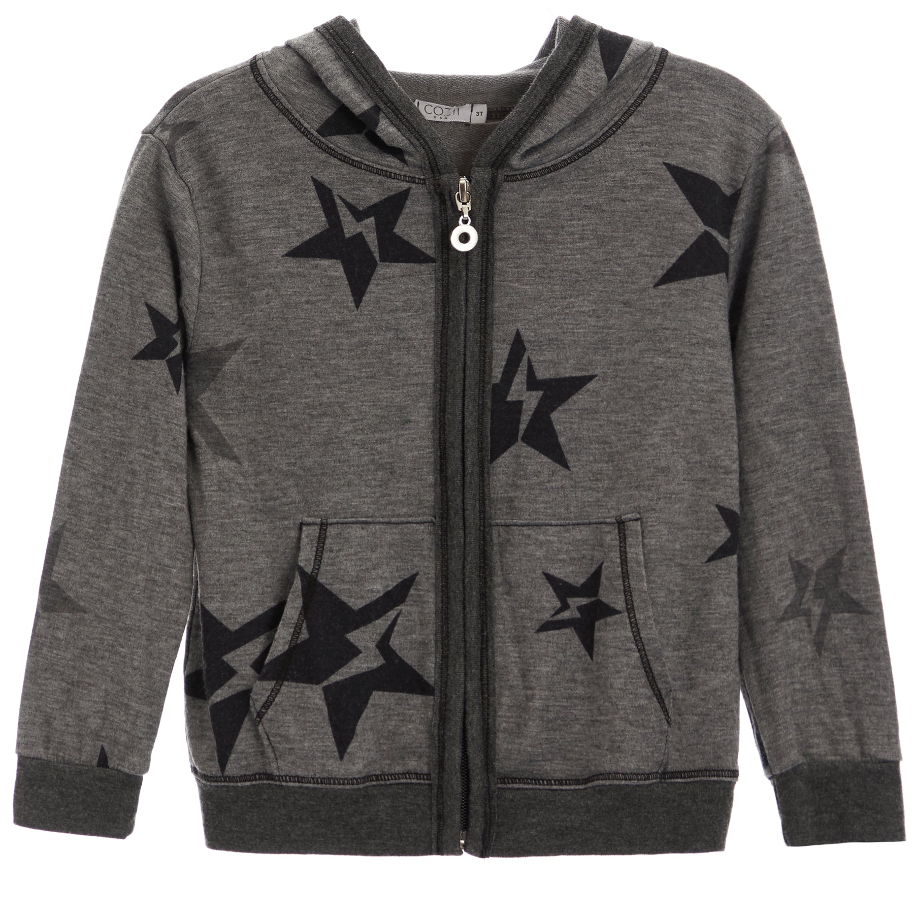 Long Sleeve Hooded Zip Jacket w/Pouch