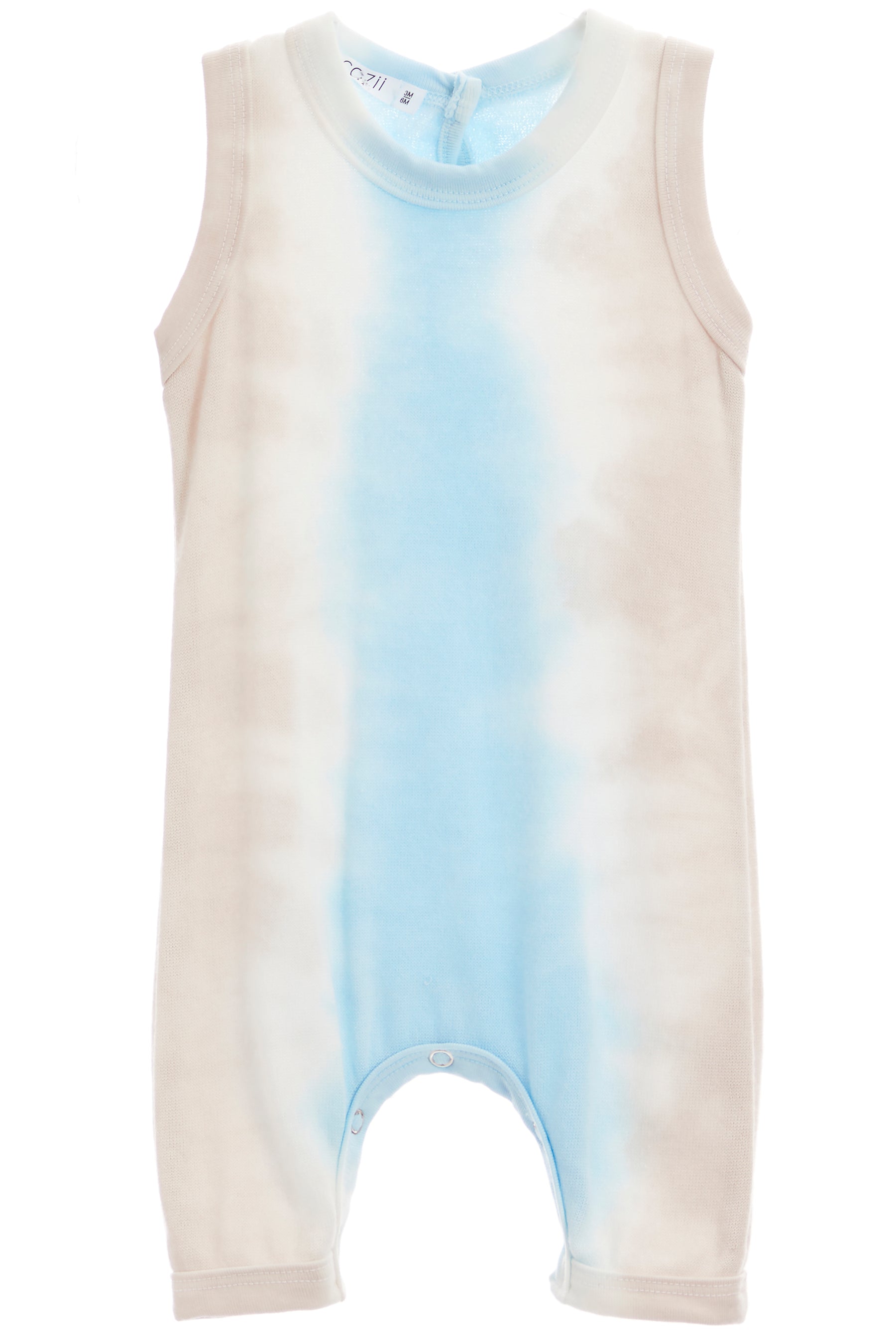 Sleeveless Coverall with Snaps