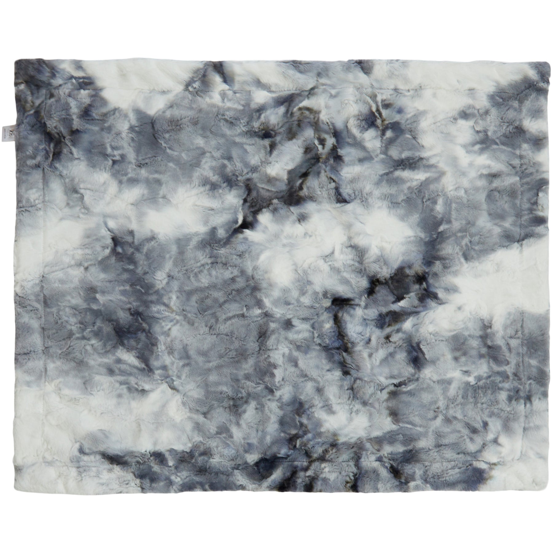 Ethan Silver Plush Baby Blanket