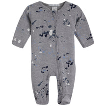 Footie- Grey Multi Splatter