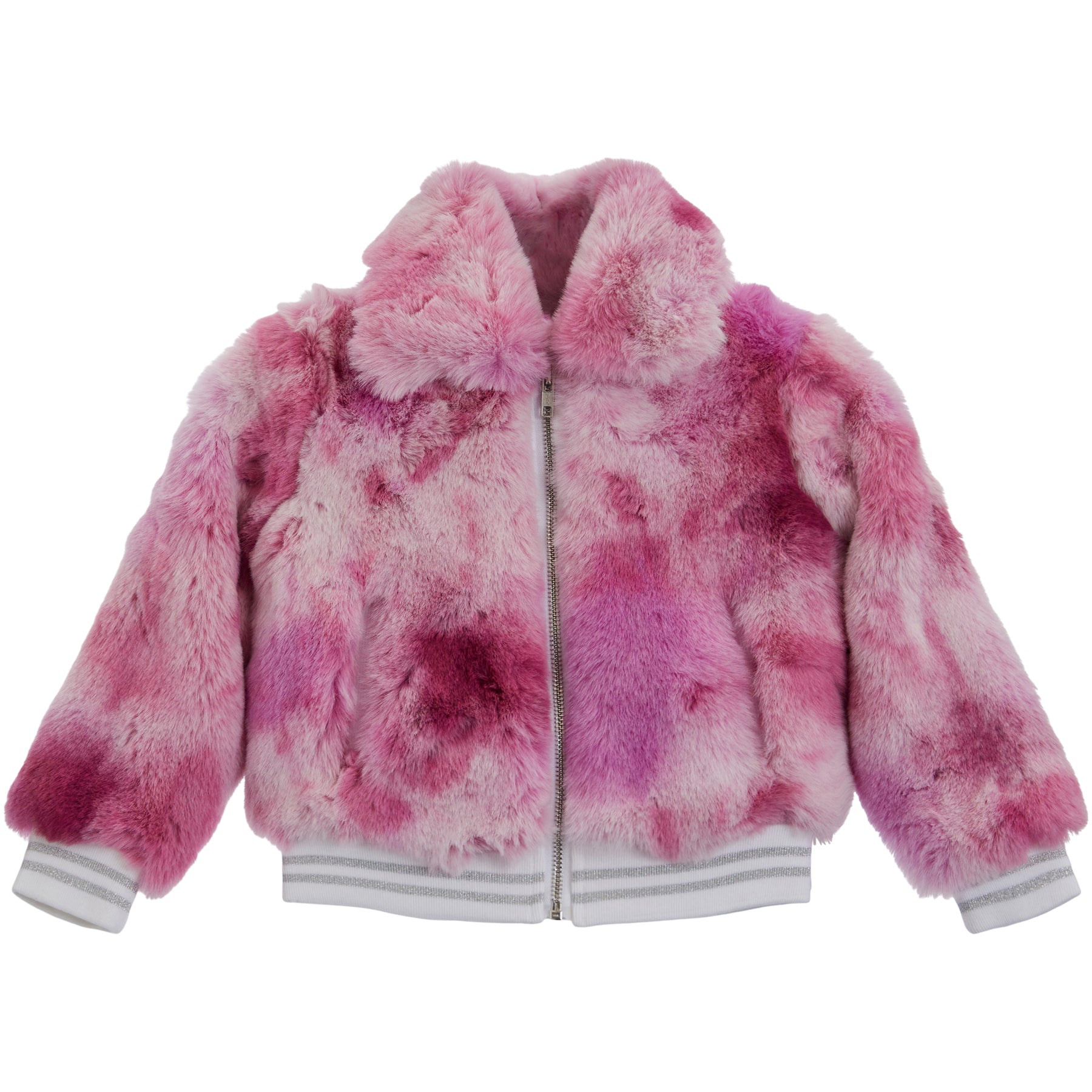 Tie Dye Fur Jacket