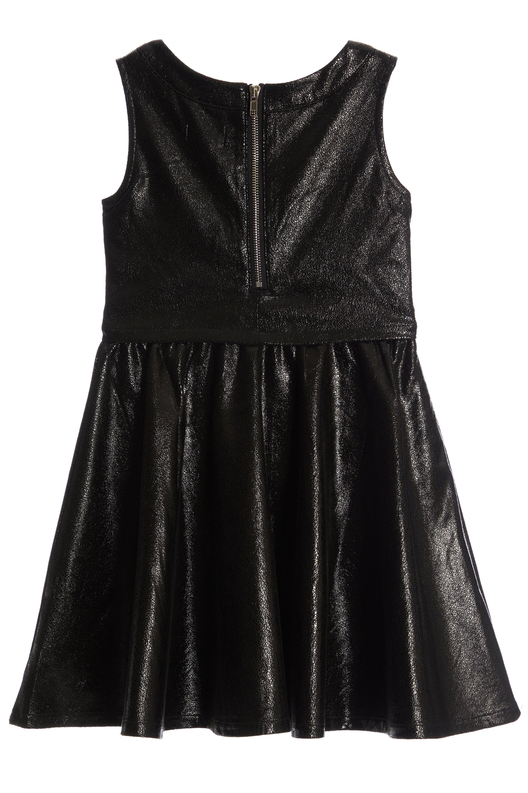 Leather Layered Dress
