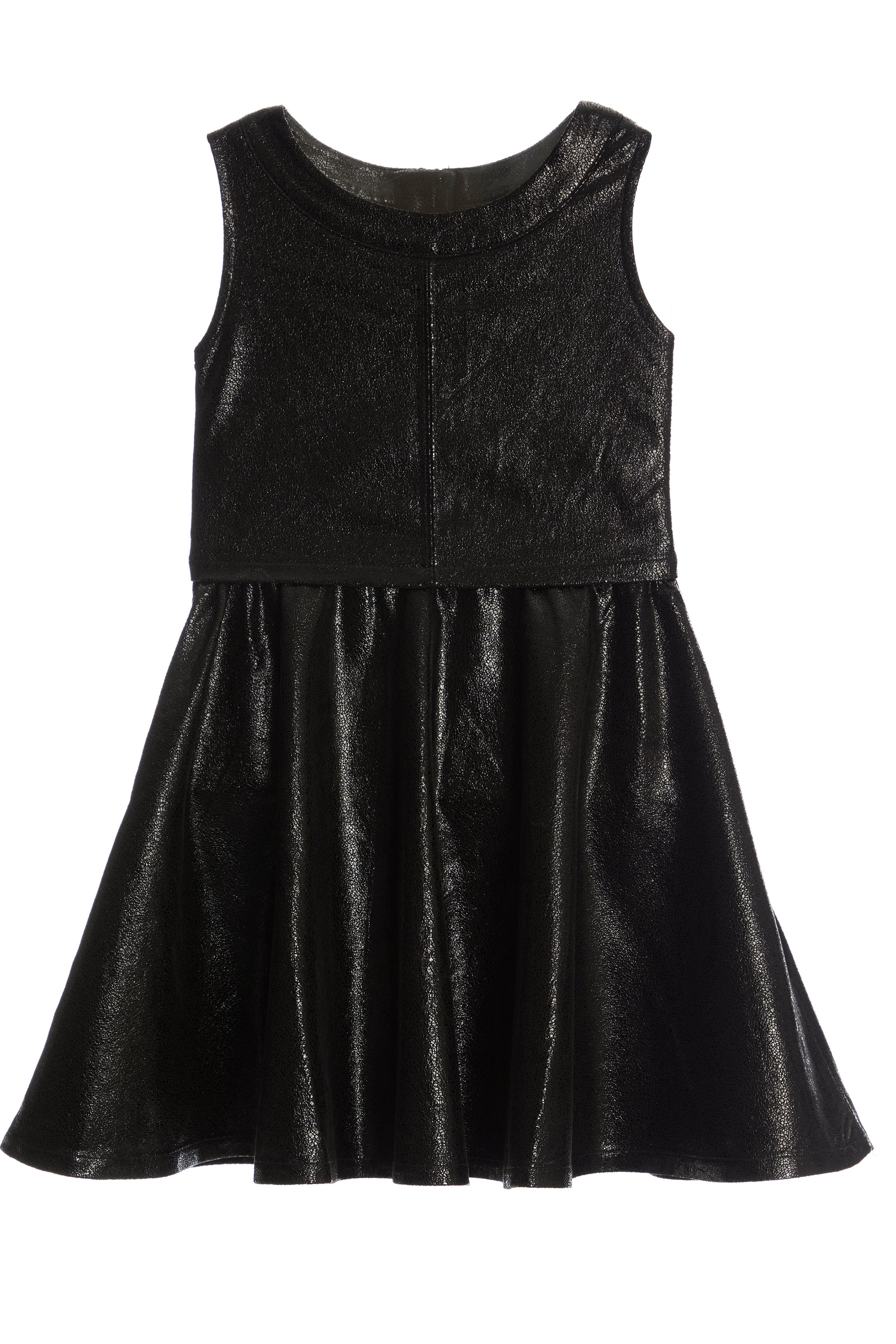 Leather Layered Dress