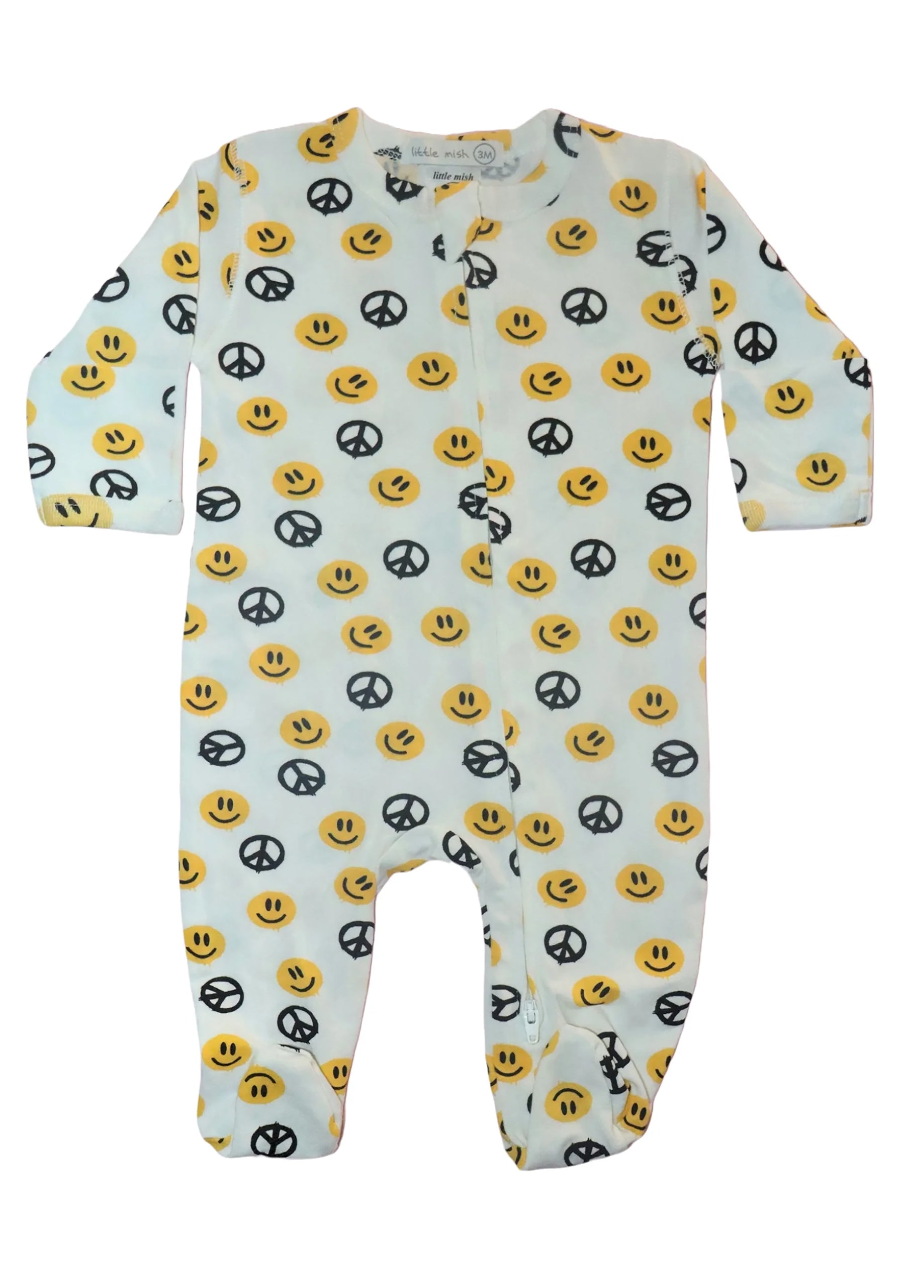 Footie- Happy Peace Print