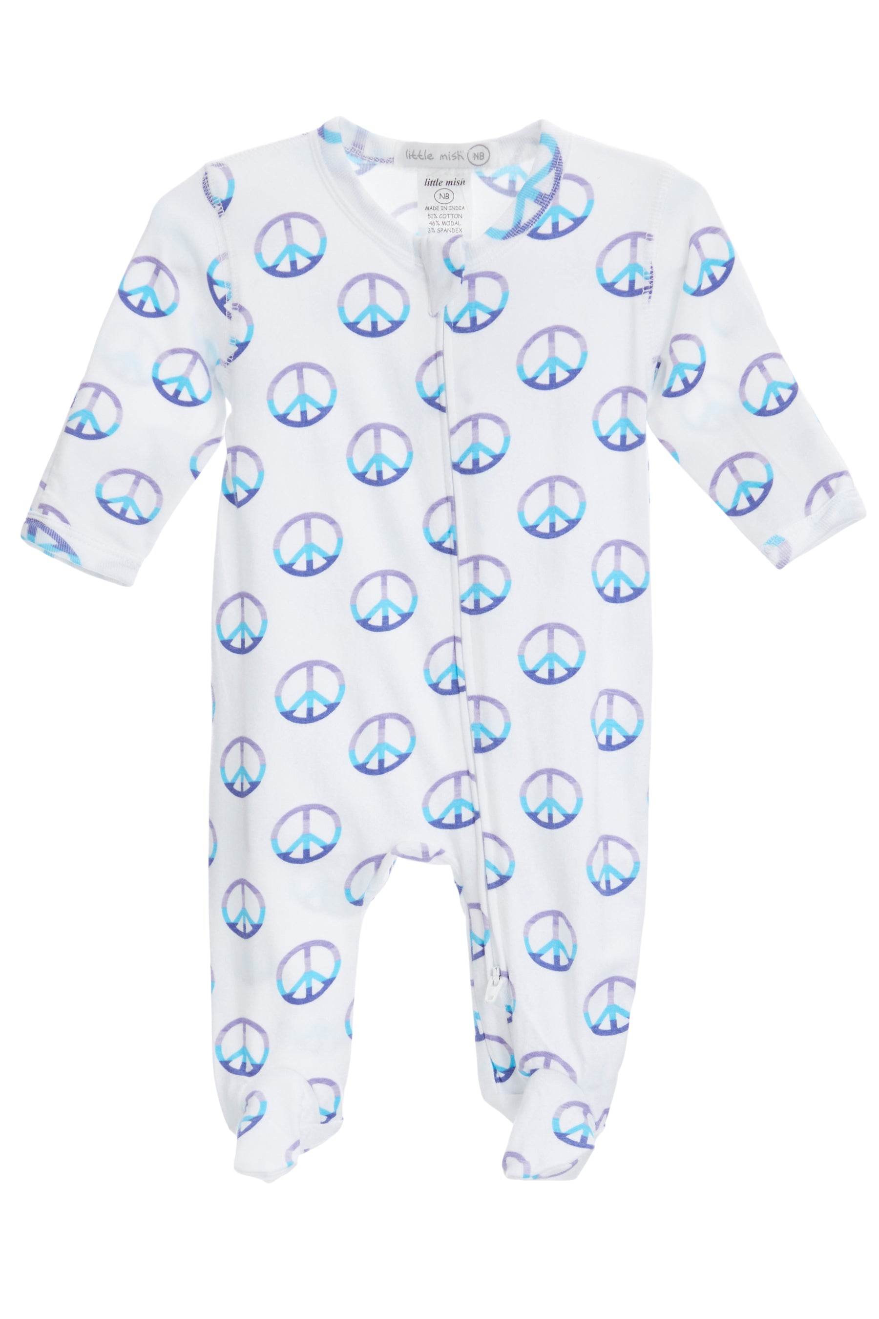 Footie- Peace Print