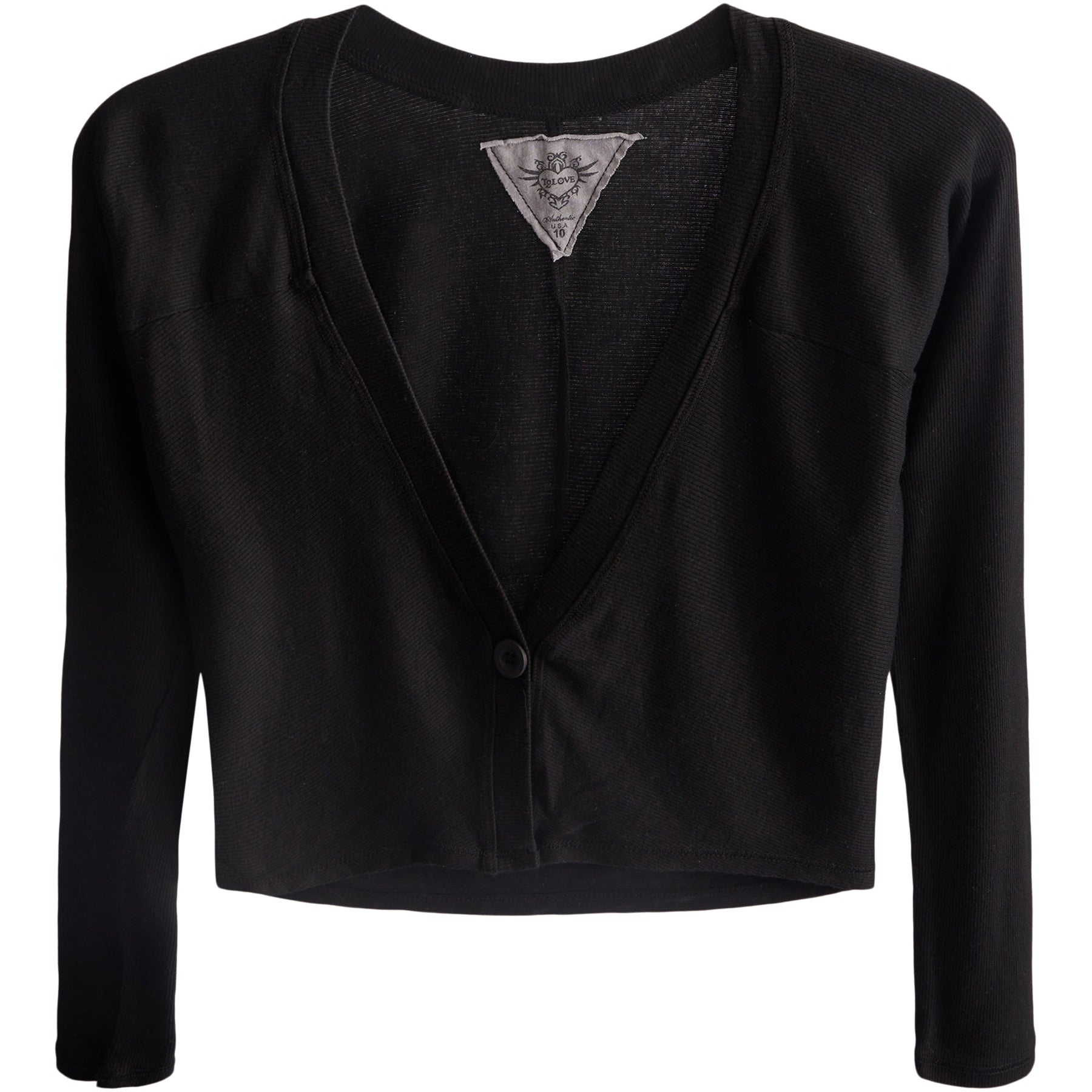 Long Sleeve Cropped Cardigan