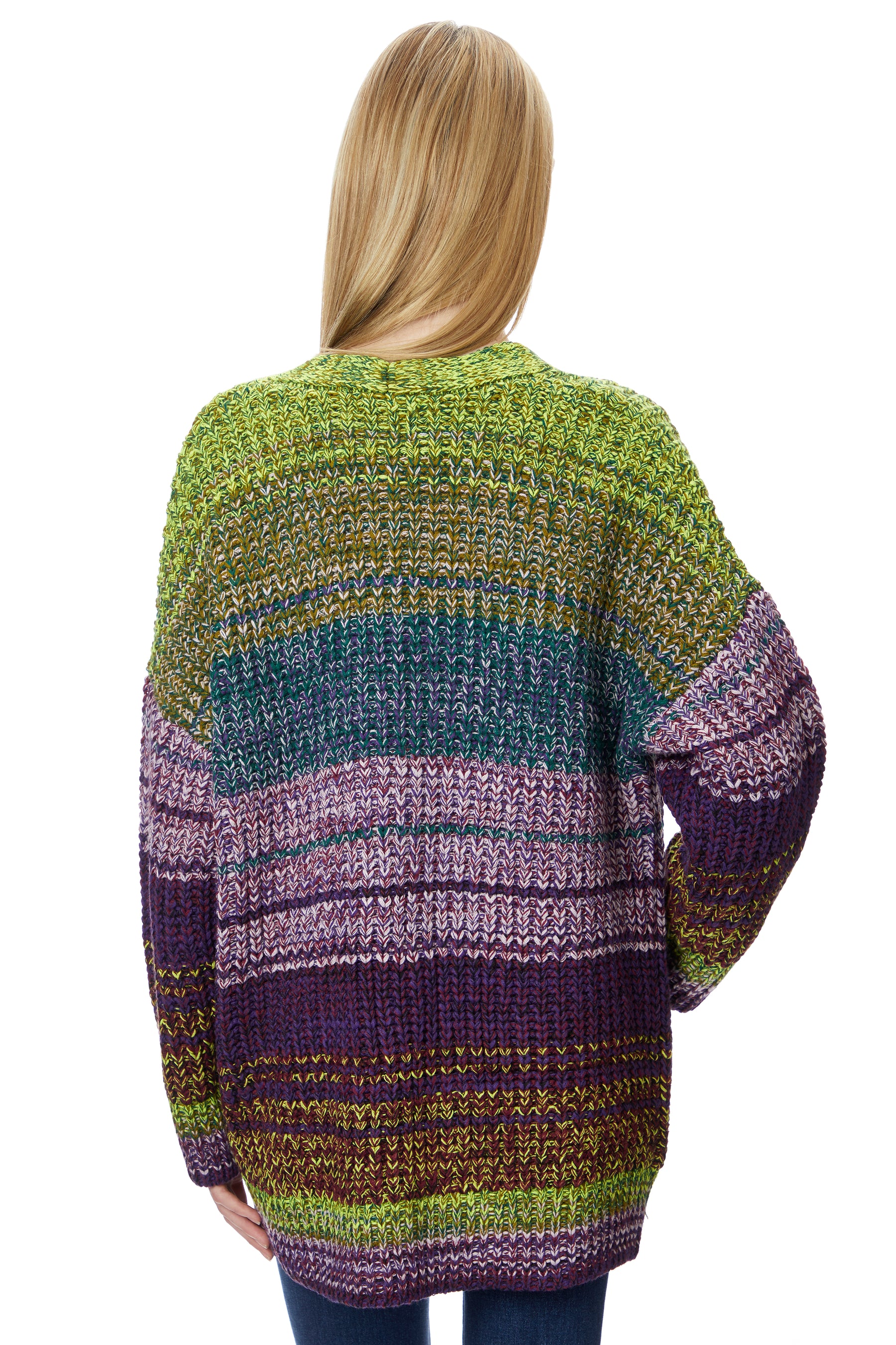 Ombre Marl Open Cardigan