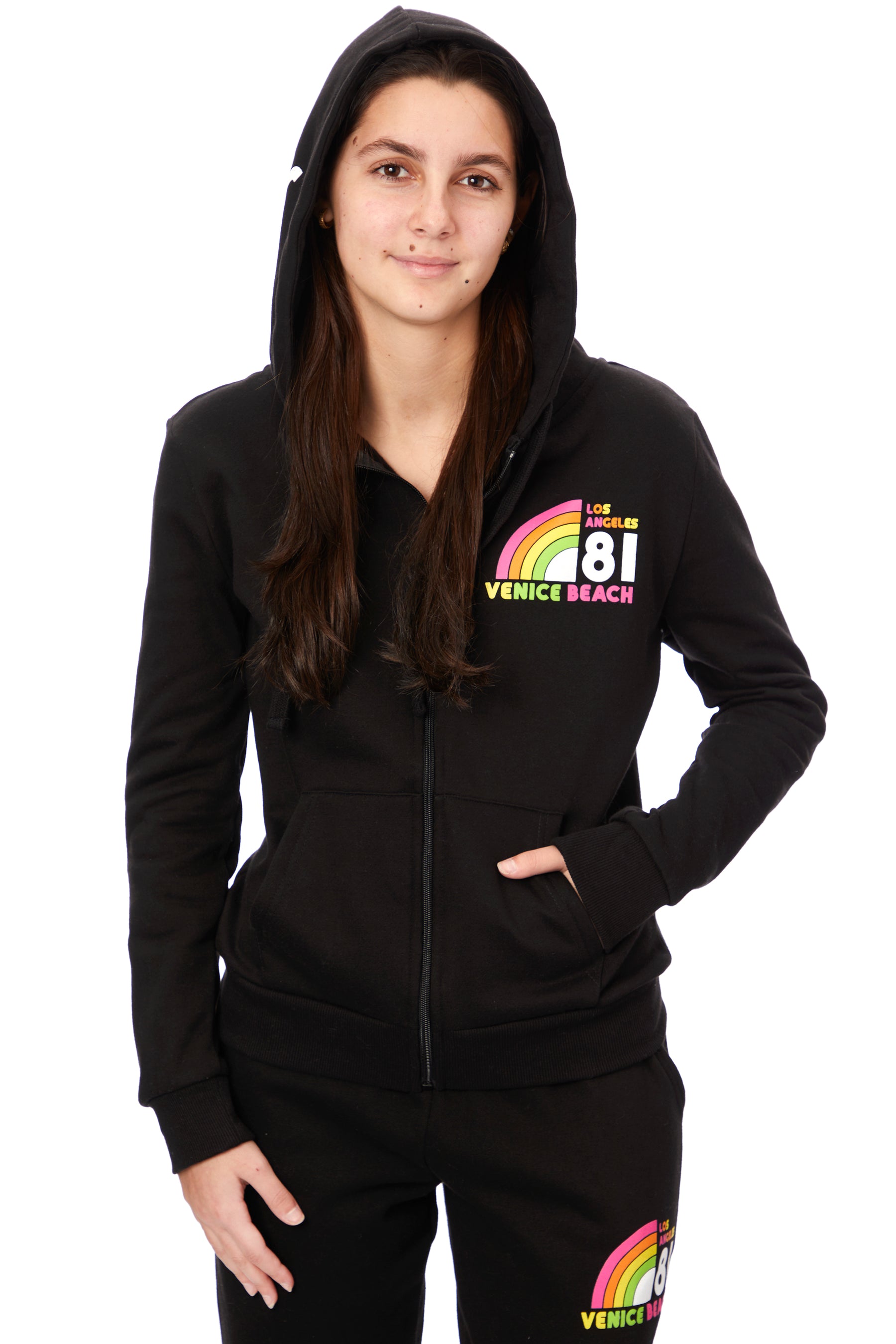 Venice Beach Surfer Zip Hoodie