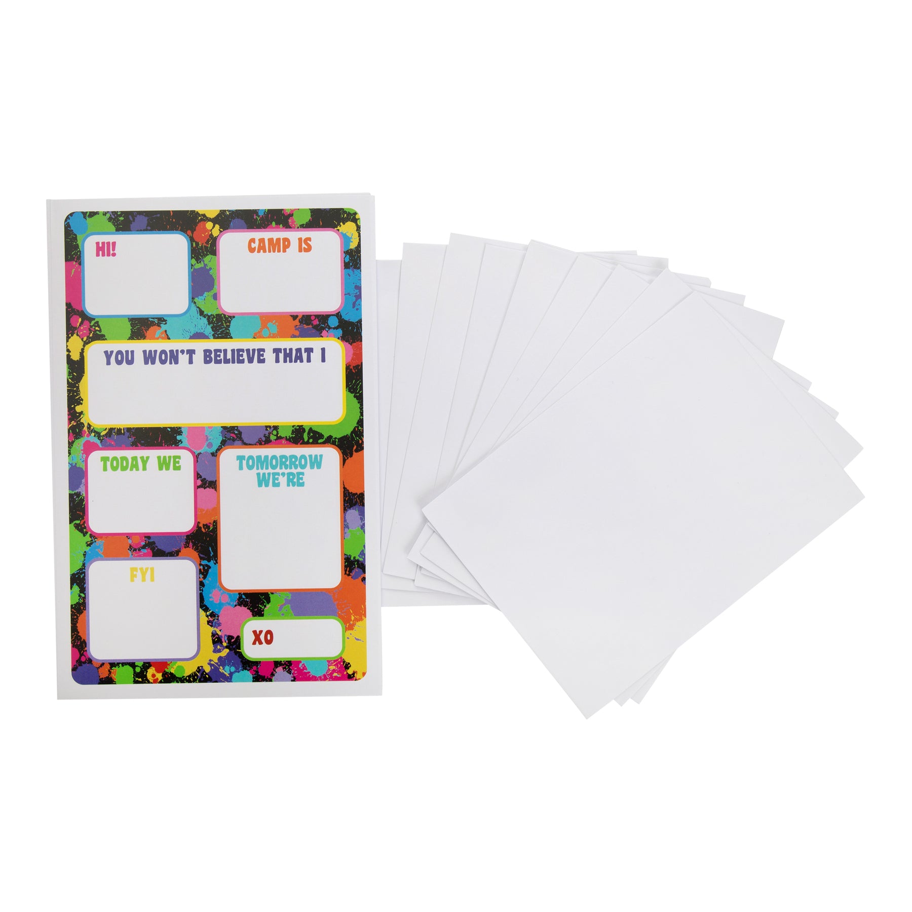 Splatter Fill In Notecard