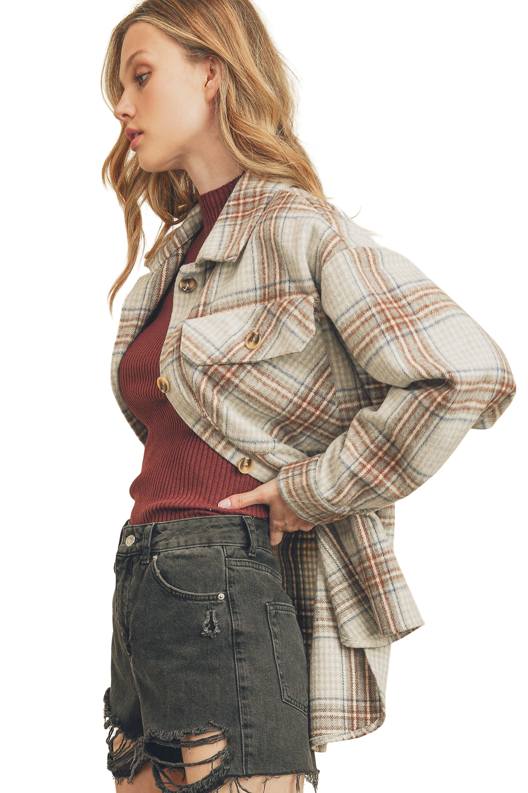 Plaid Oversized Jacket