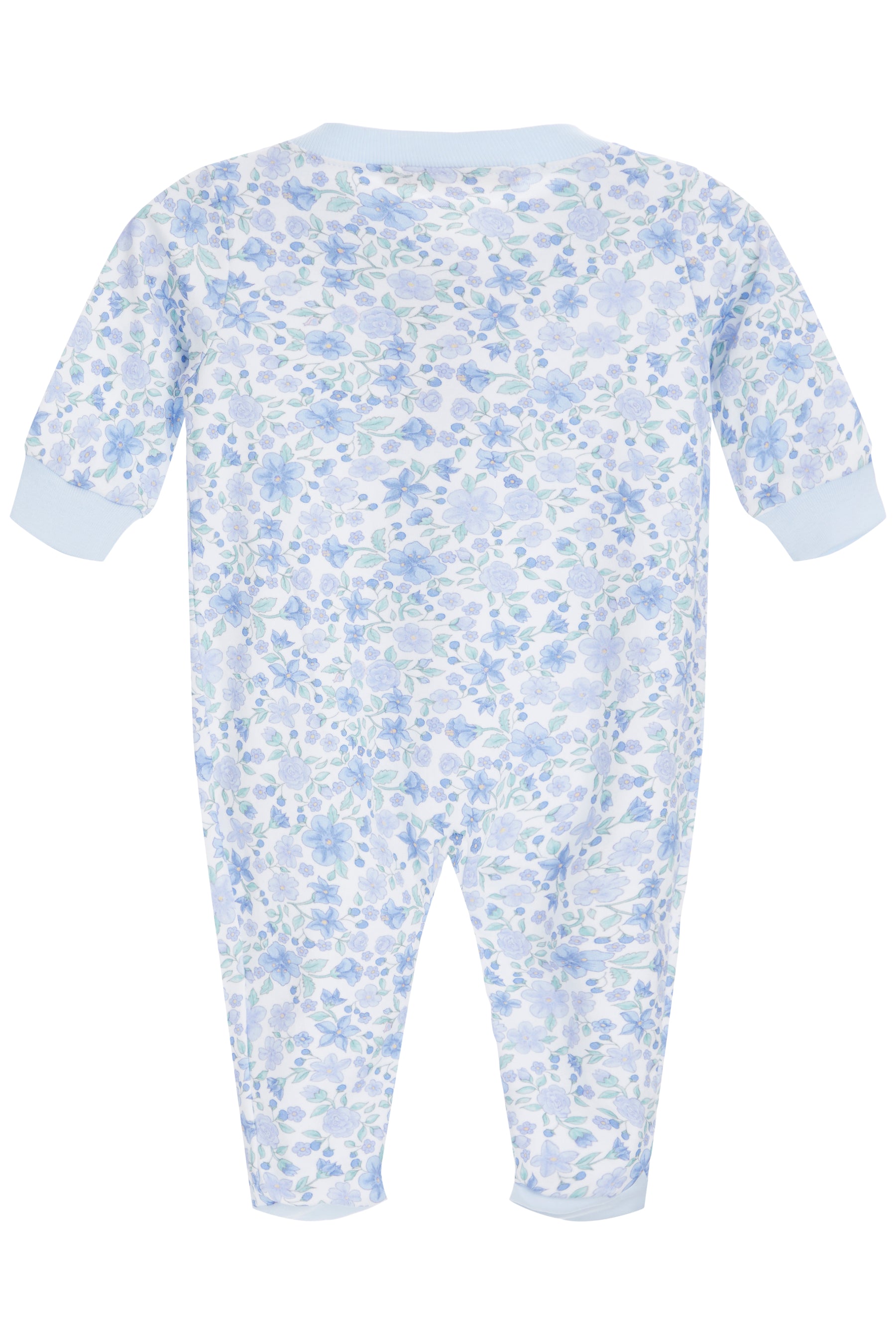 Blue Blossom Zip Footie