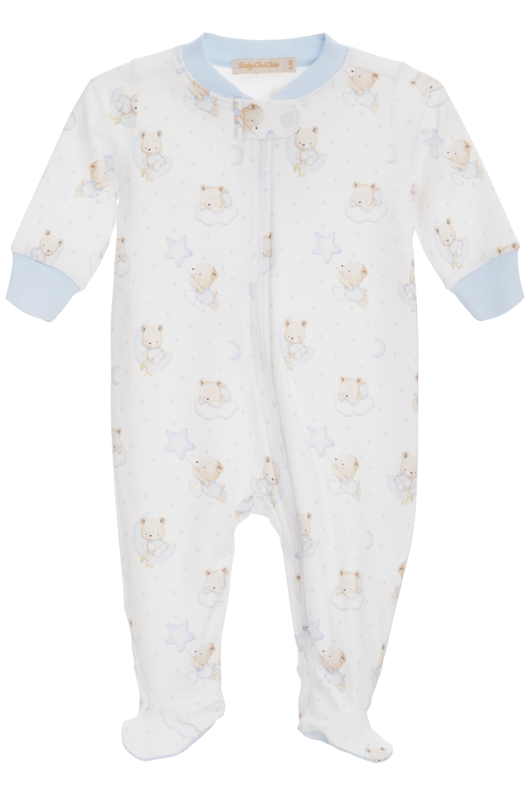 Sleep Tight Bear Zip Footie