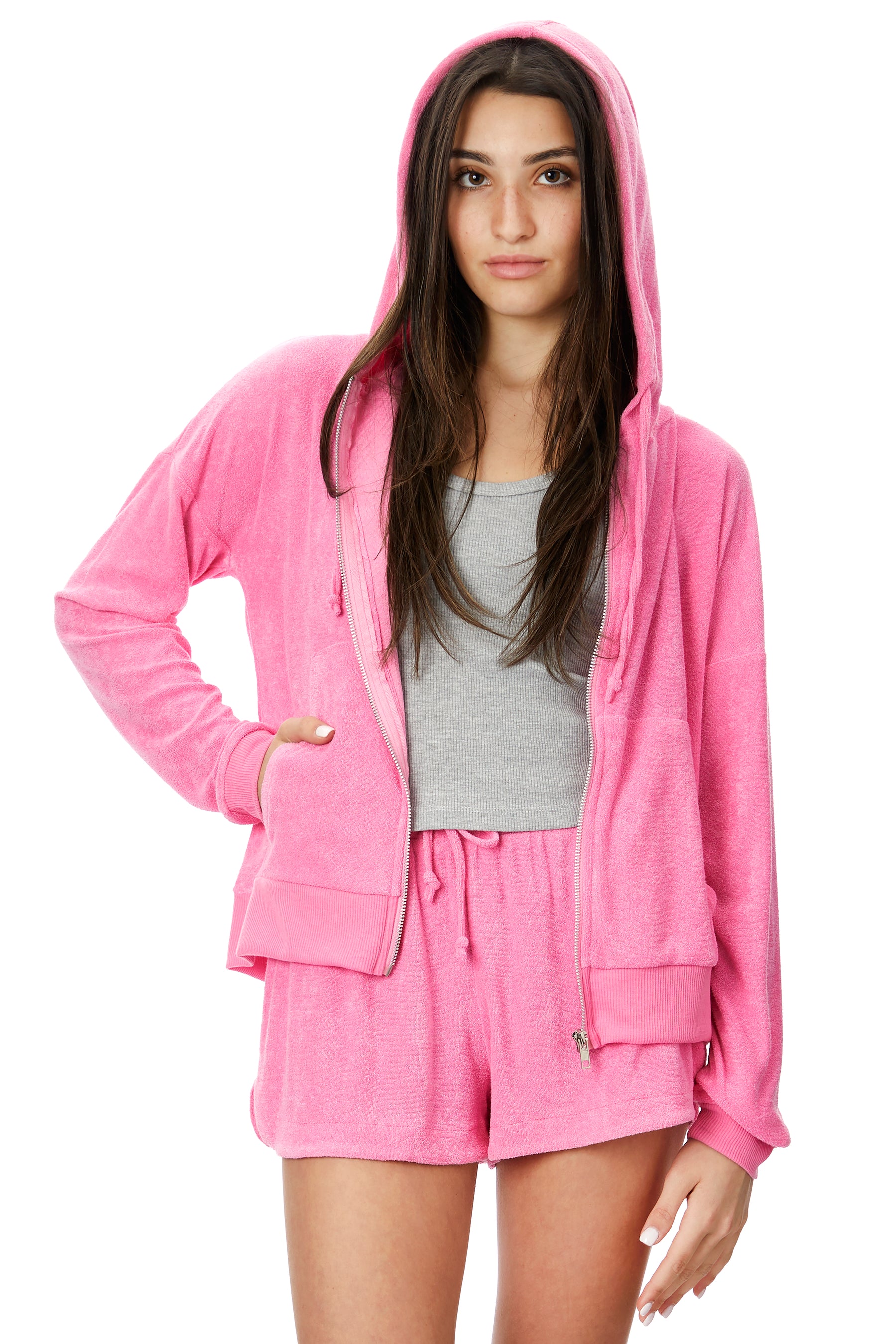 Soft French Terry Zip Hoodie