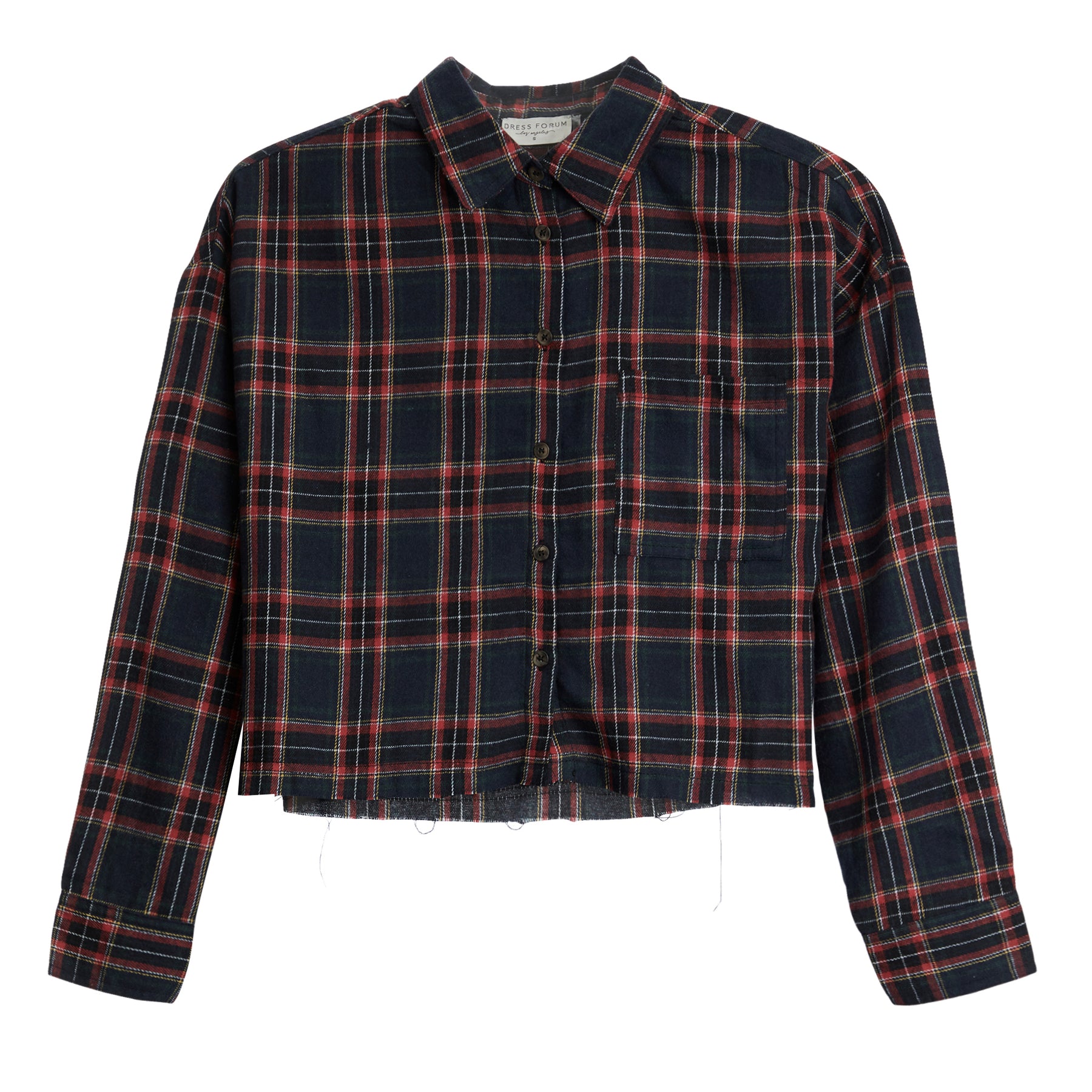 Crop Plaid Shirt