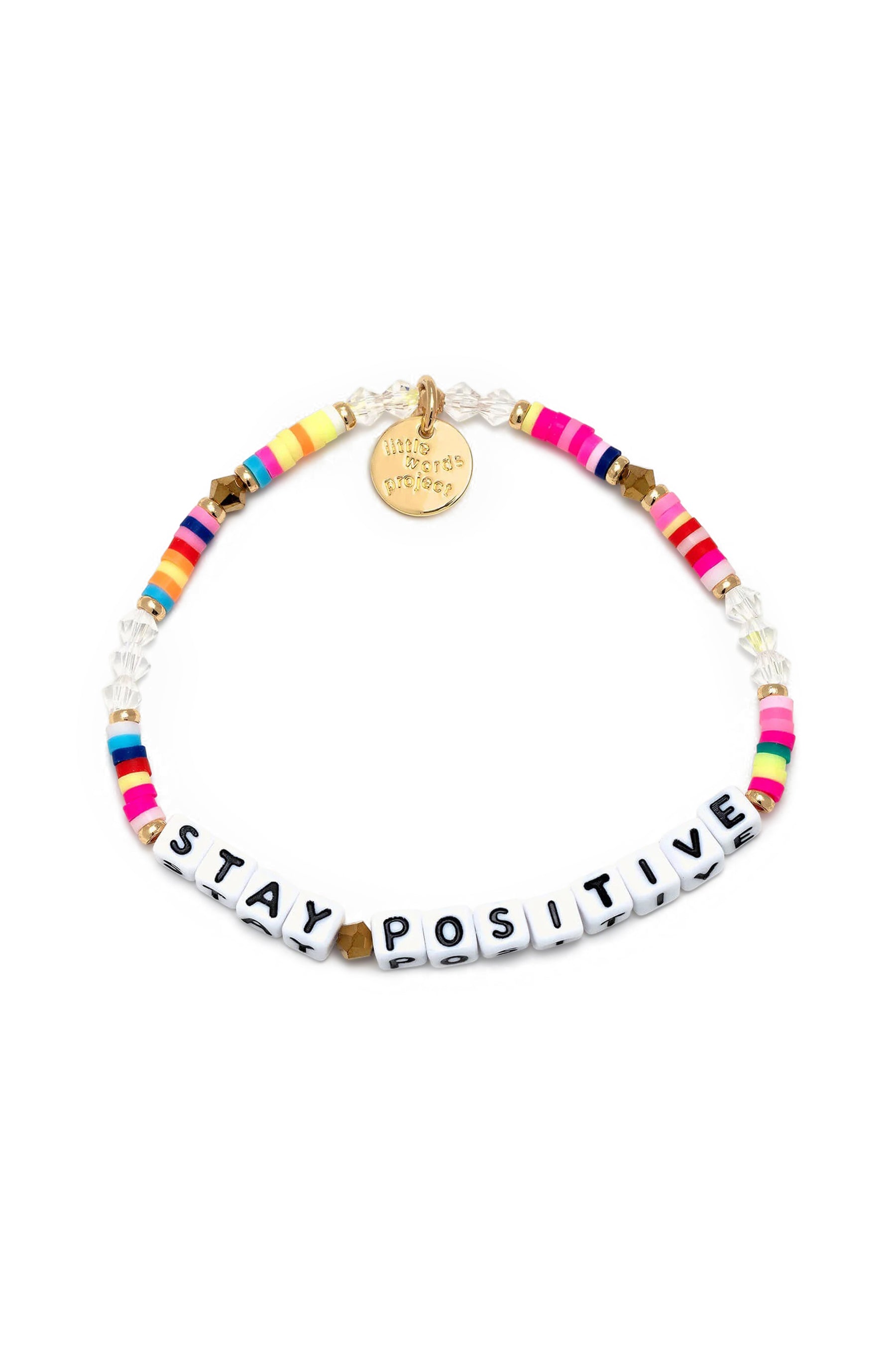 Stay Positive Beaded Bracelet