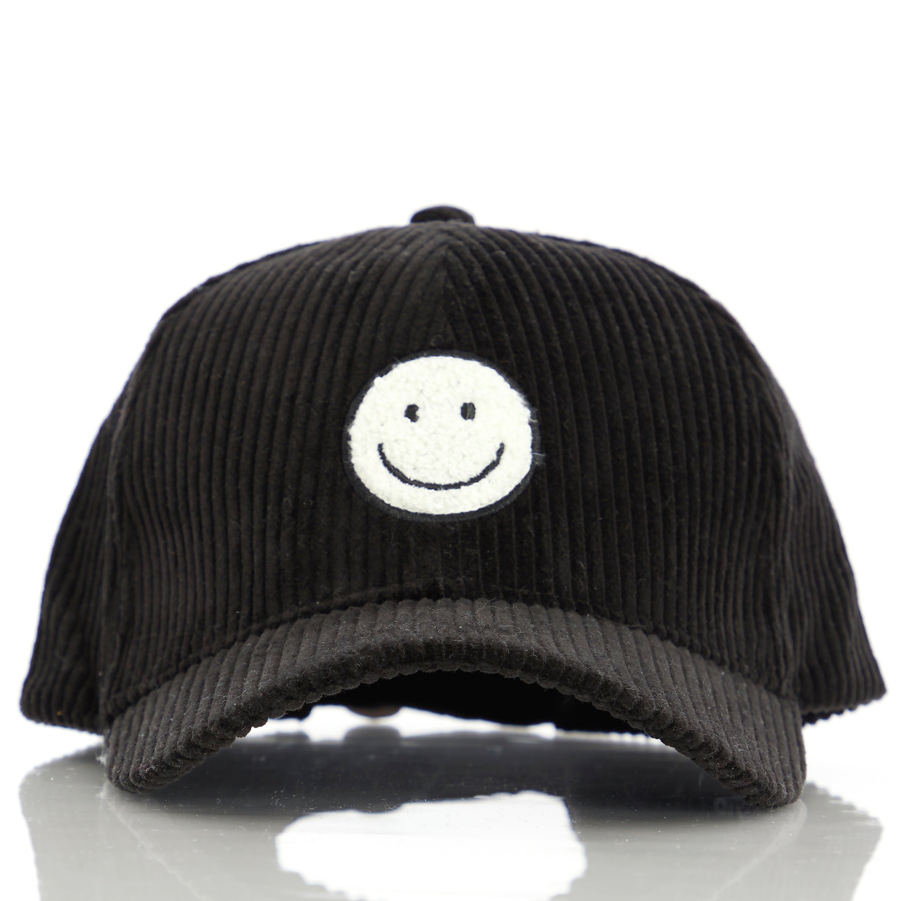 Chenille Smile Corduroy Baseball Cap