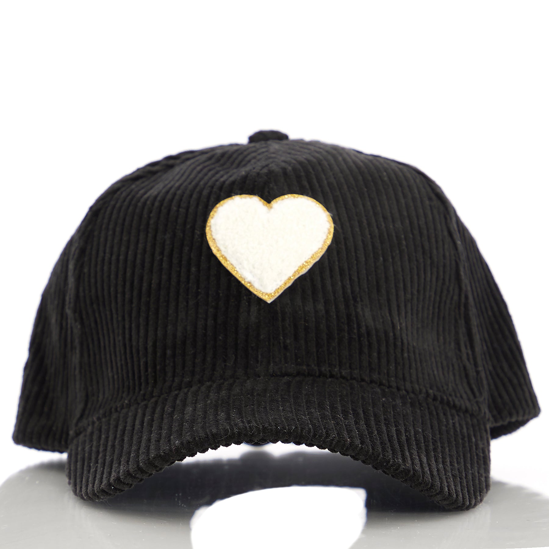 Chenille Heart Corduroy Baseball Cap