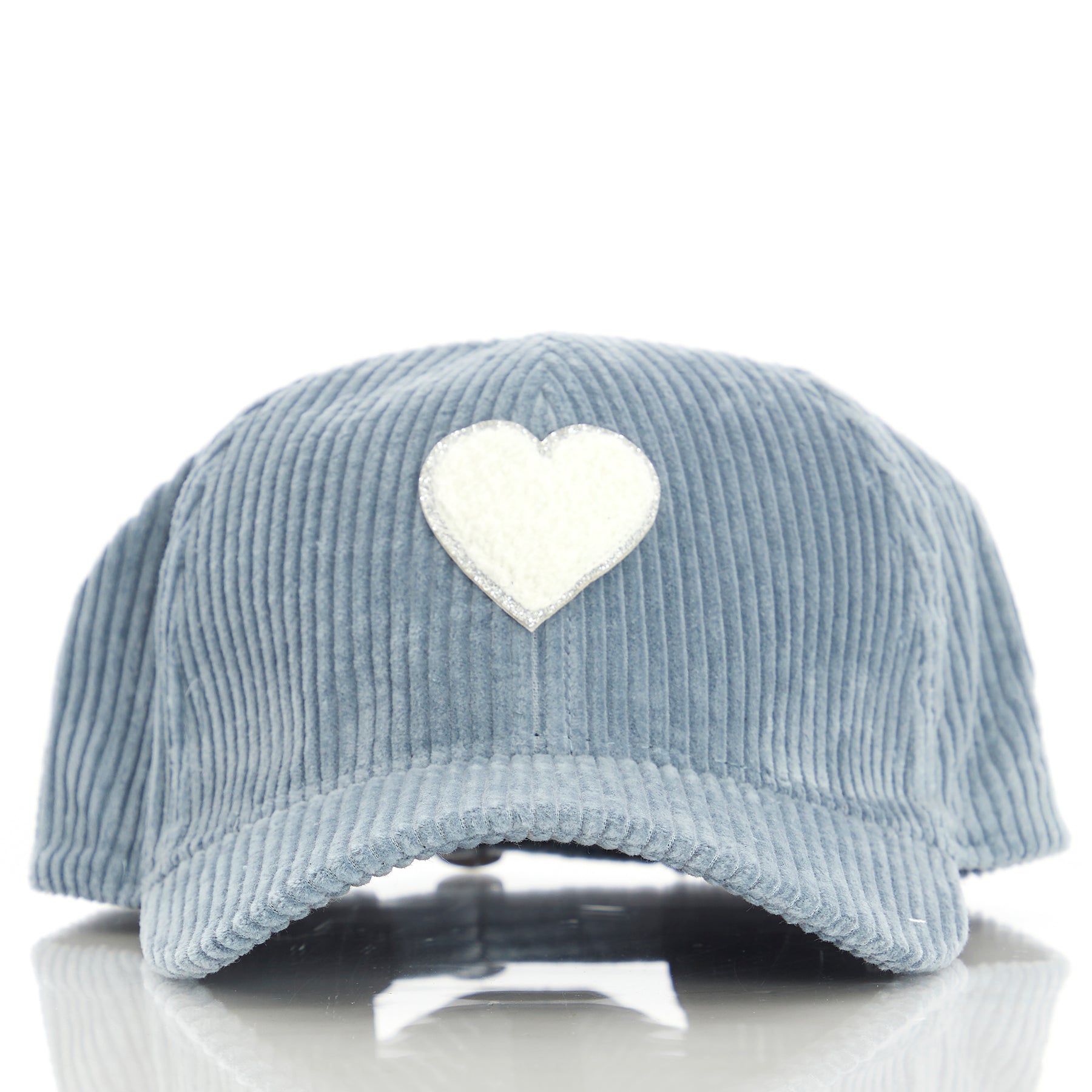 Chenille Heart Corduroy Baseball Cap
