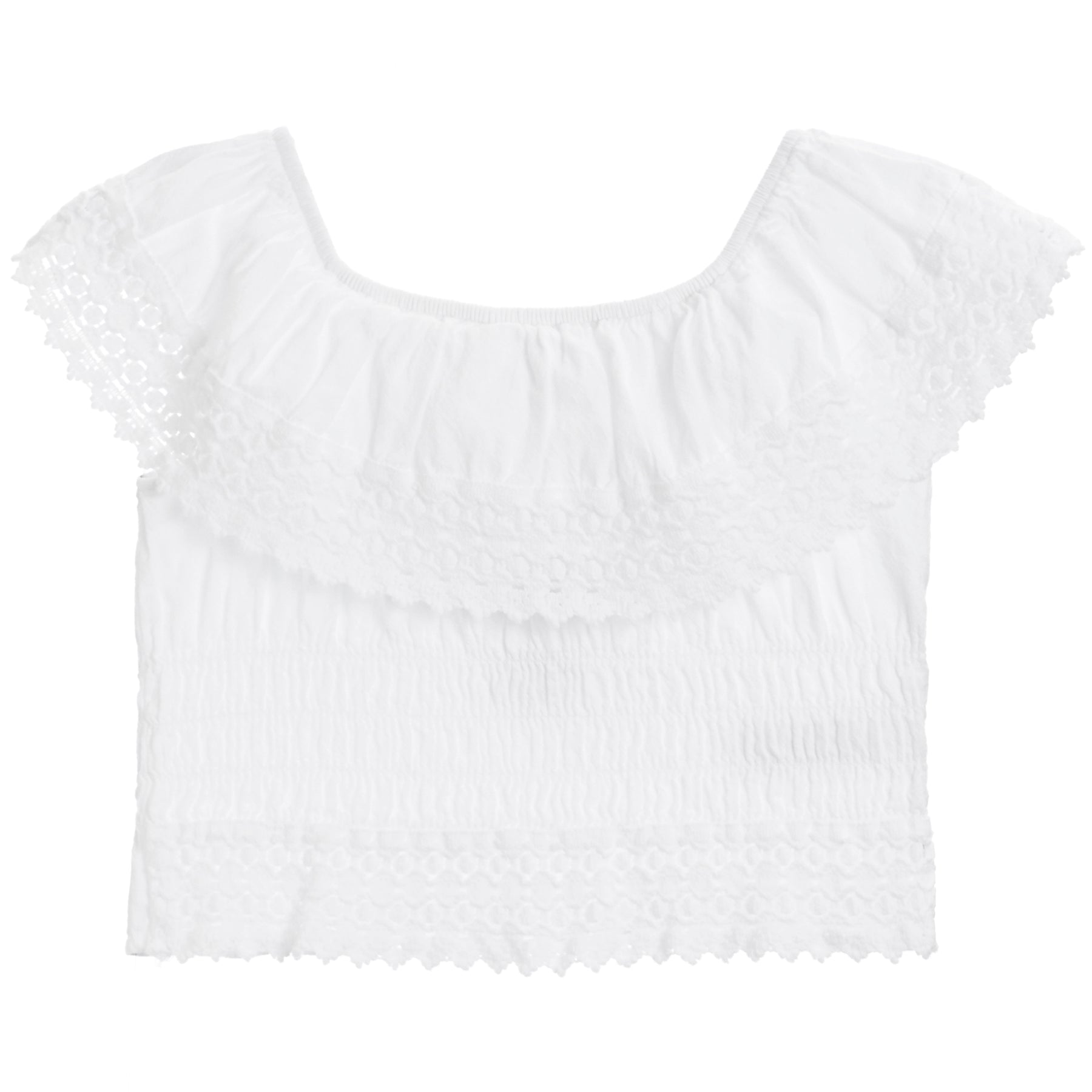 Off The Shoulder Crochet Top