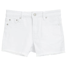High Rise Fray Hem Destructed Short