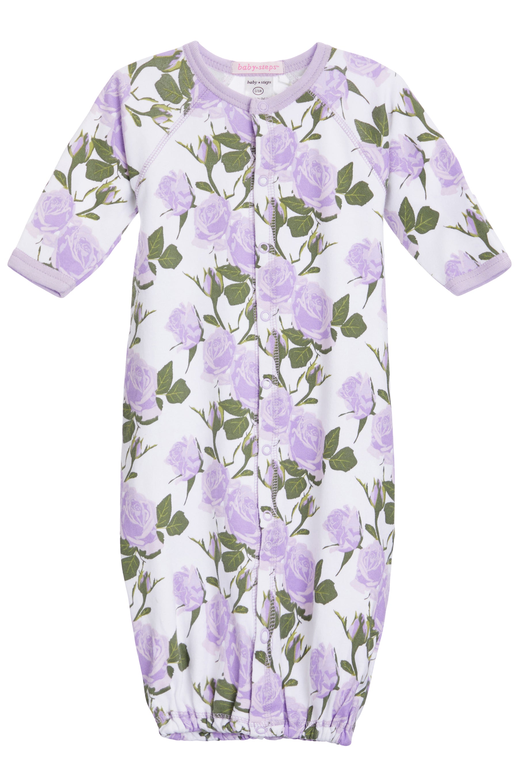 Converter Gown- Lilac Roses
