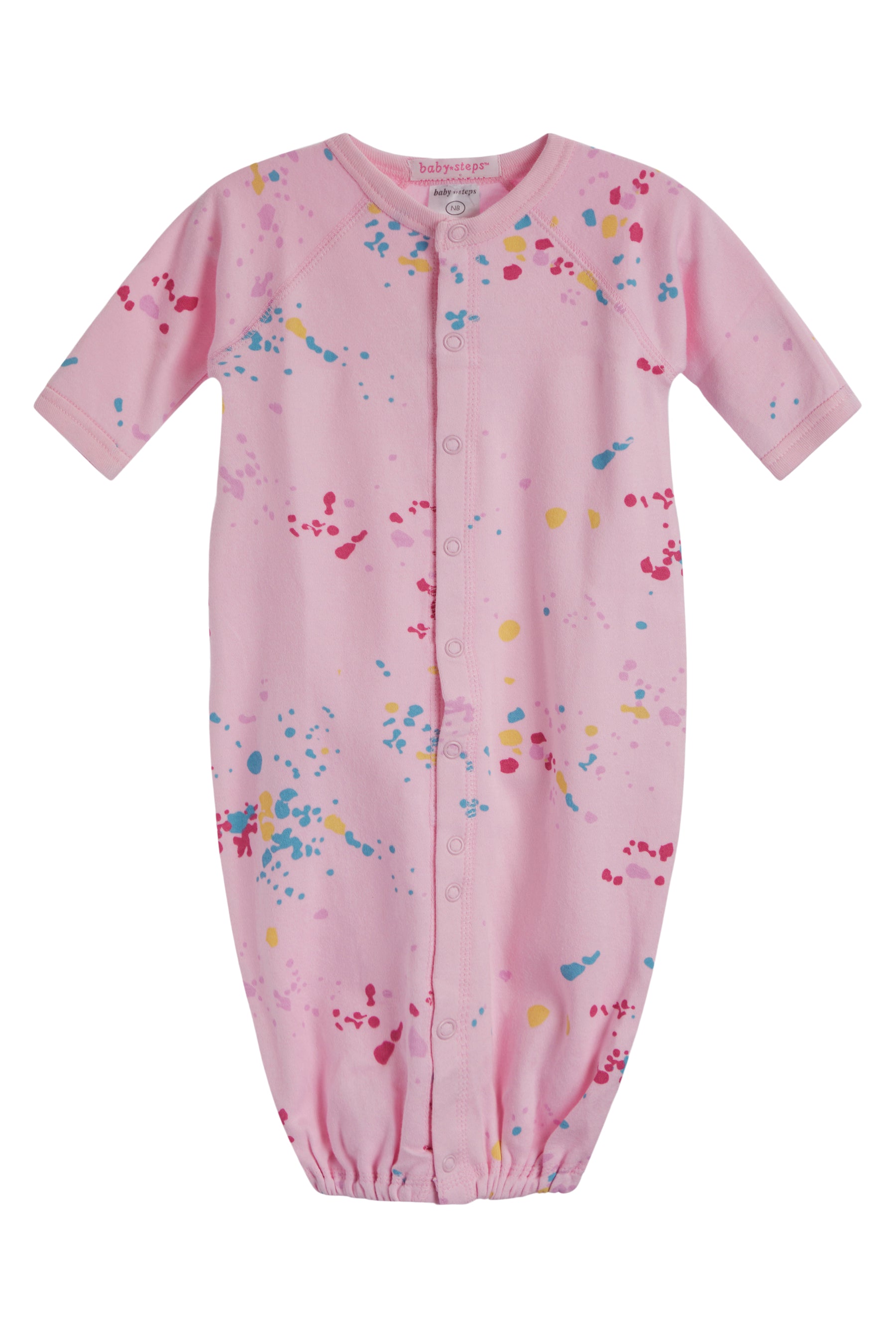 Converter Gown- Multi Splatter Pink