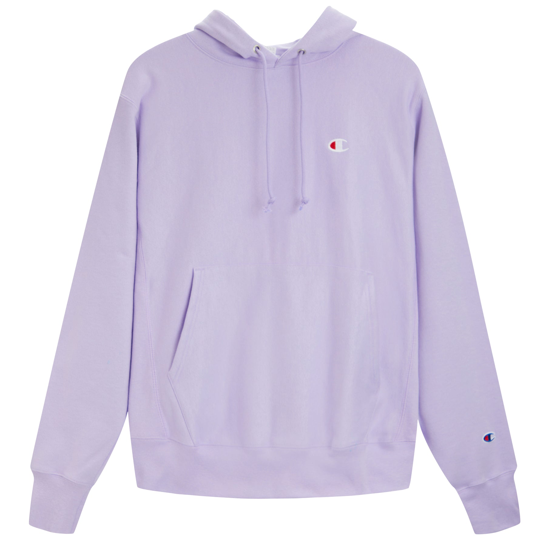 Pure Lavender Reverse Weave On Hoodie