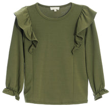 French Terry Ruffle Pullover