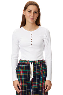Hannah Ribbed Long Sleeve Henley