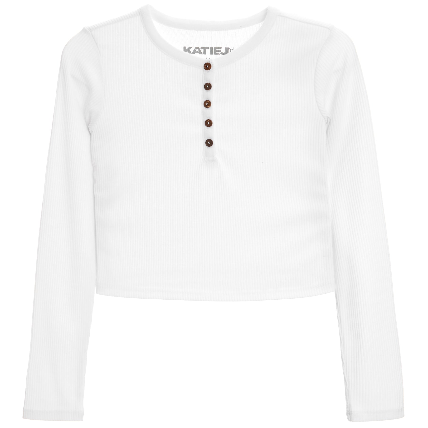 Hannah Ribbed Long Sleeve Henley